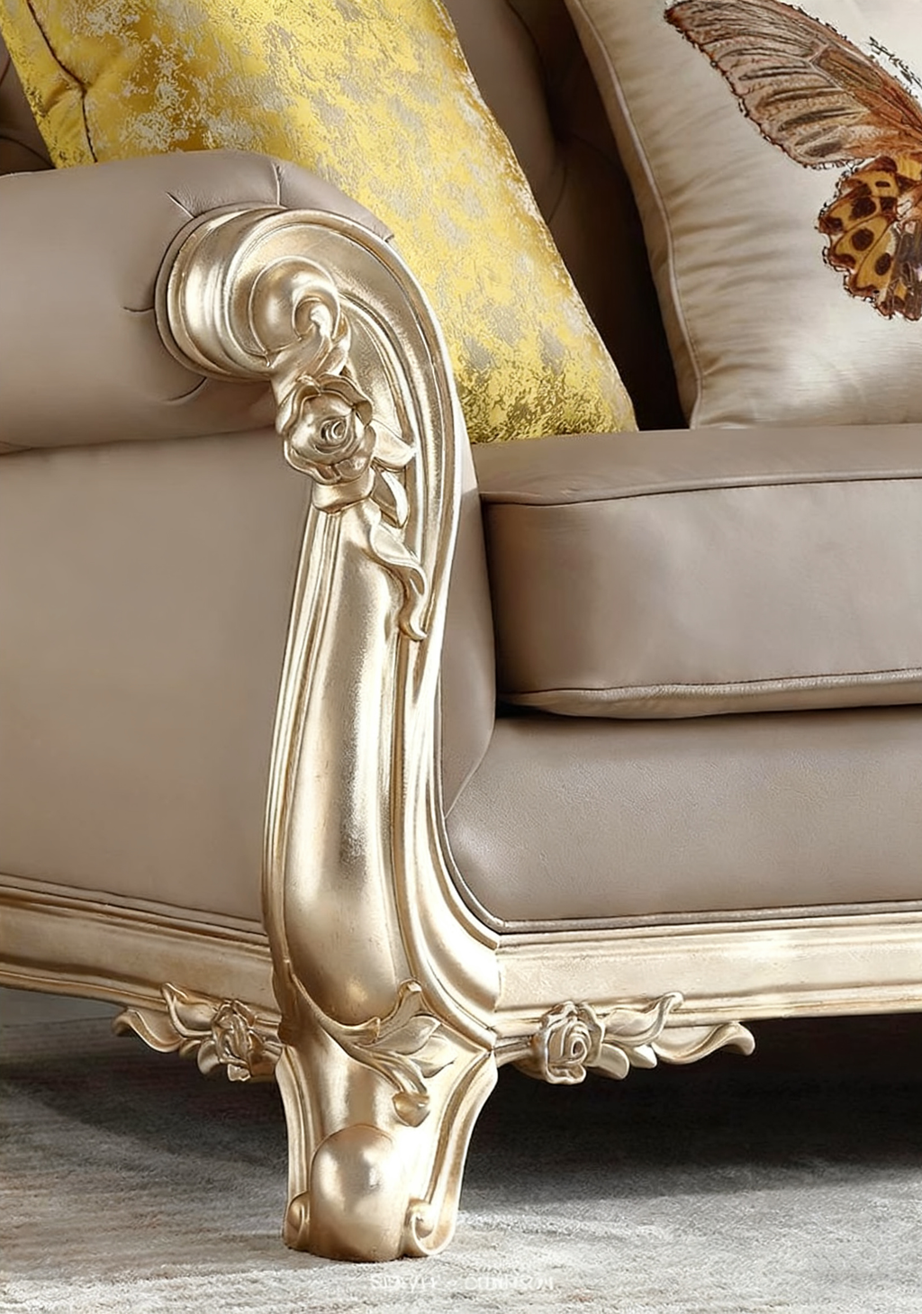 Royale French Solid Wood Sofa image 3