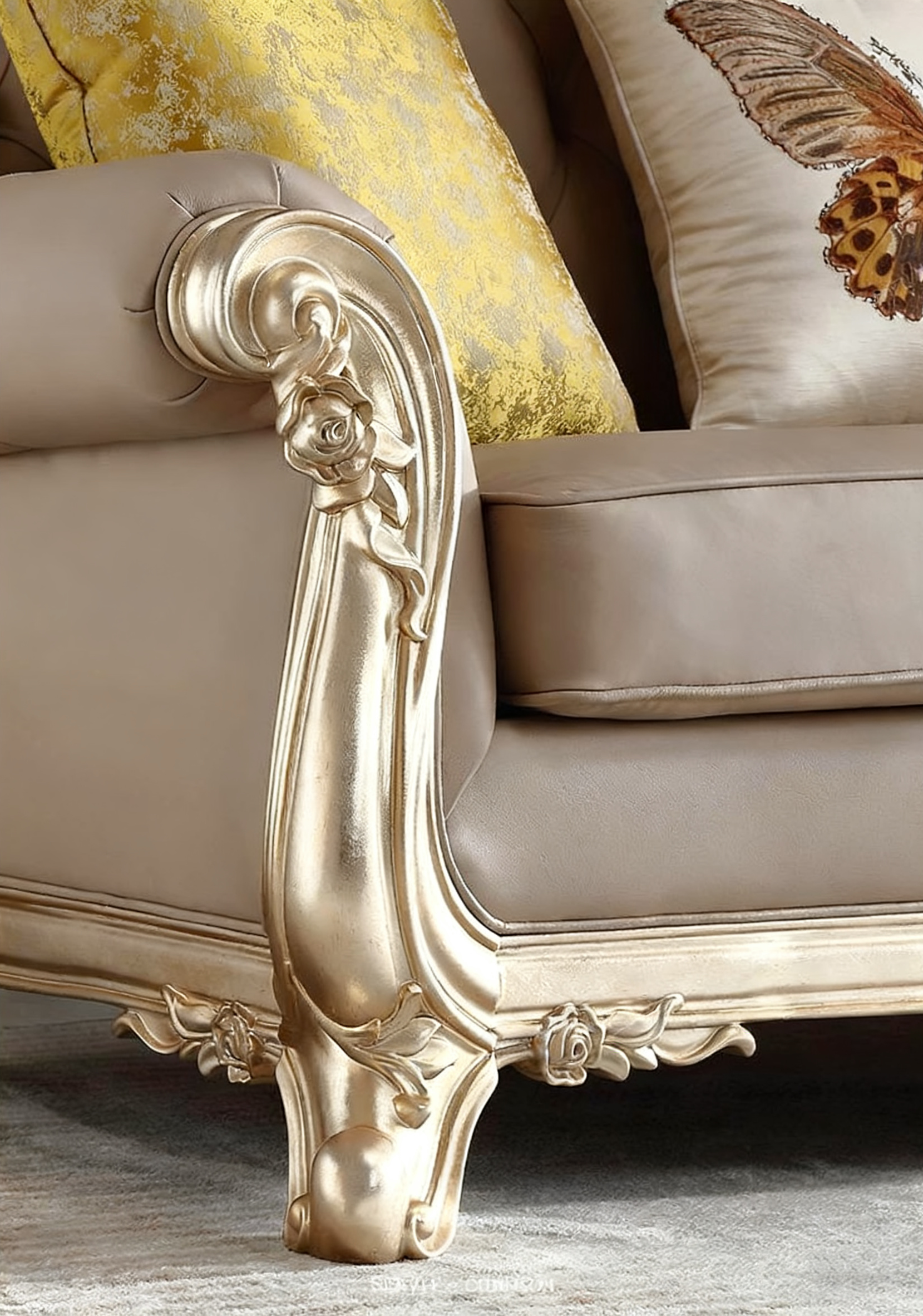 Royale French Solid Wood Sofa image 3