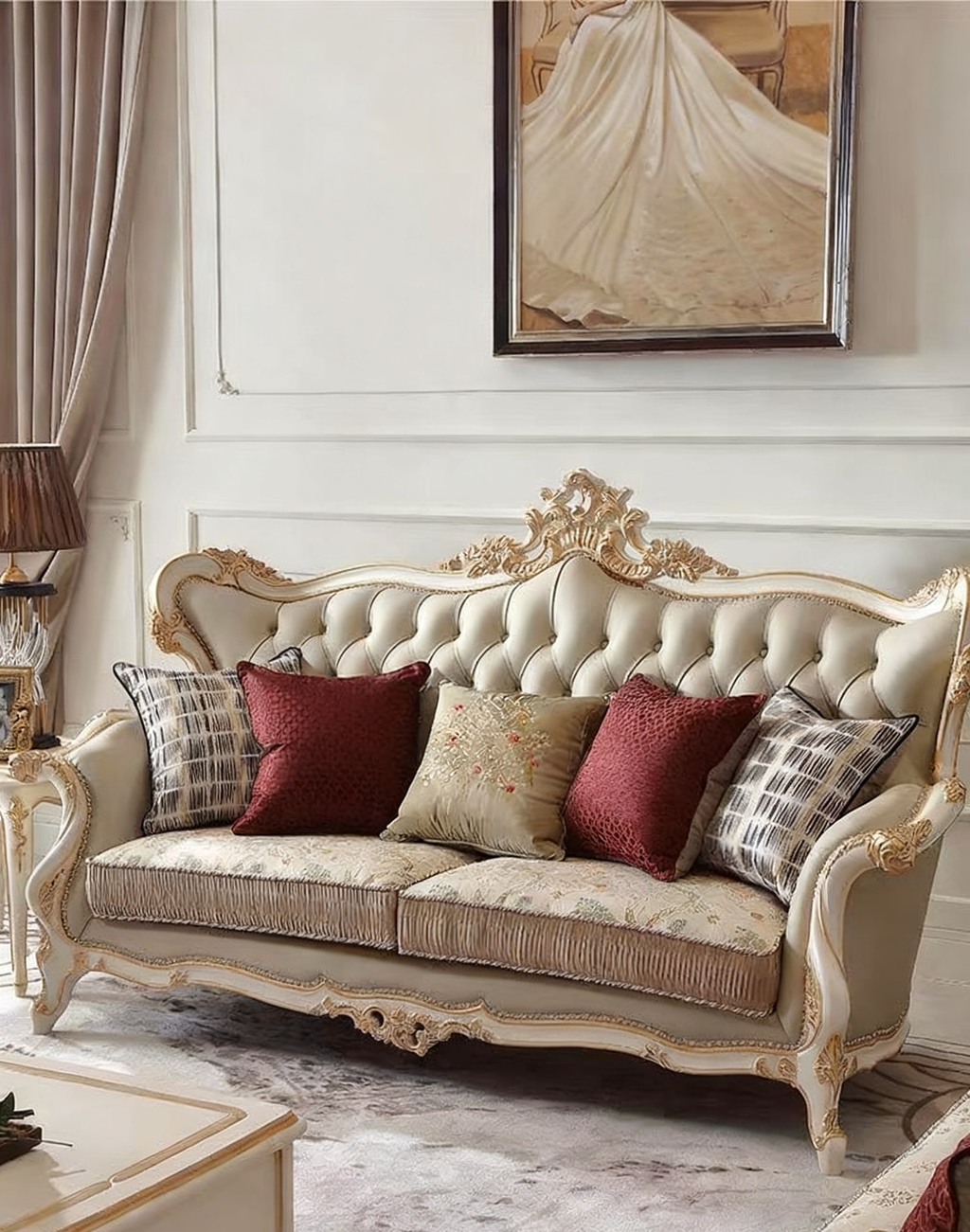 Harmony French Vintage Sofa image 8