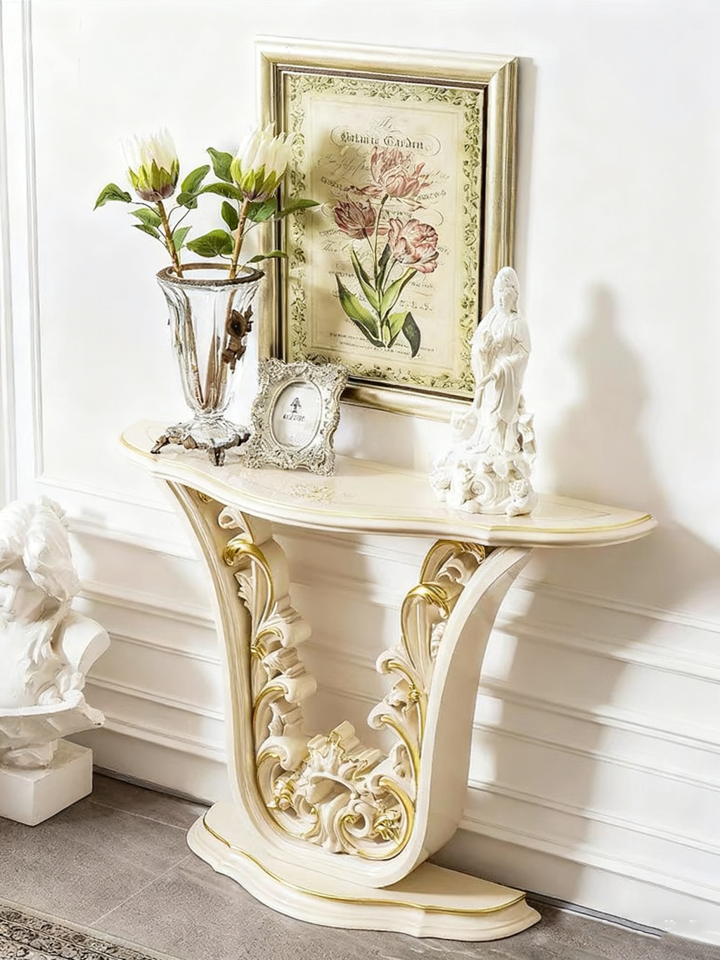 Golden Charm French Vintage Console image 5
