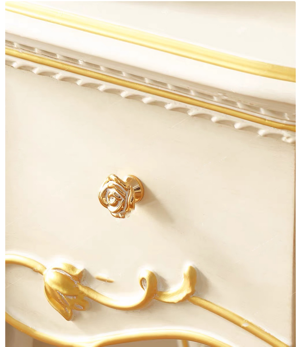 Ivory Grace French Vintage Dressing Table & Stool image 7