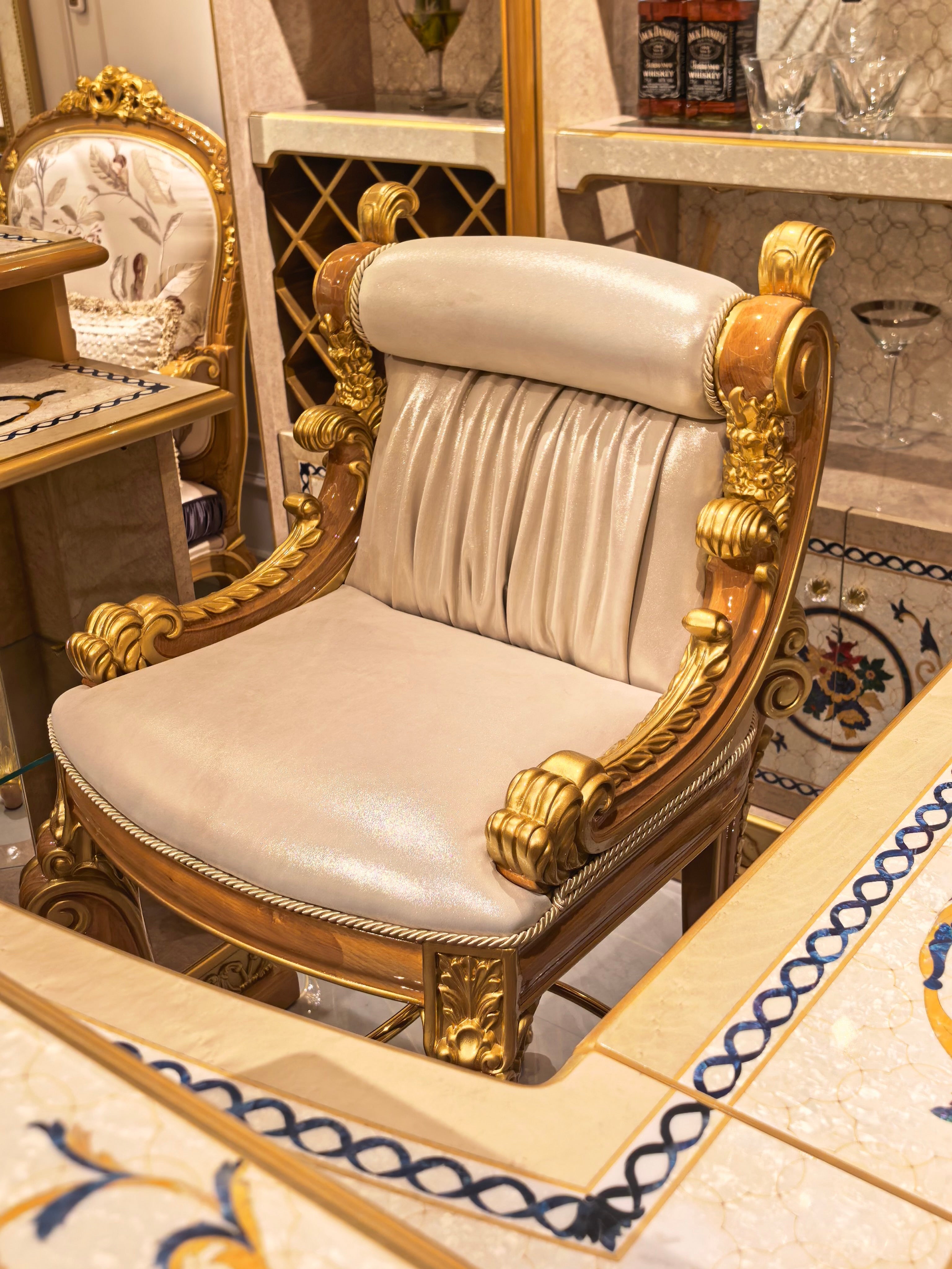 Rosalind French Imperial bar cabinet craftsmanship detail - GrandLiving Luxe