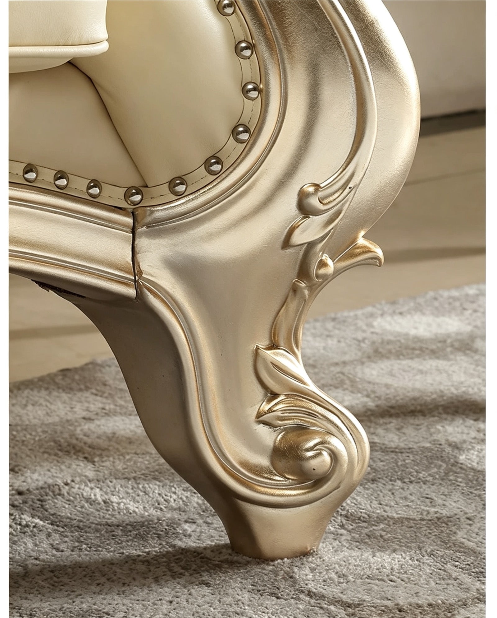 Château French Solid Wood Sofa