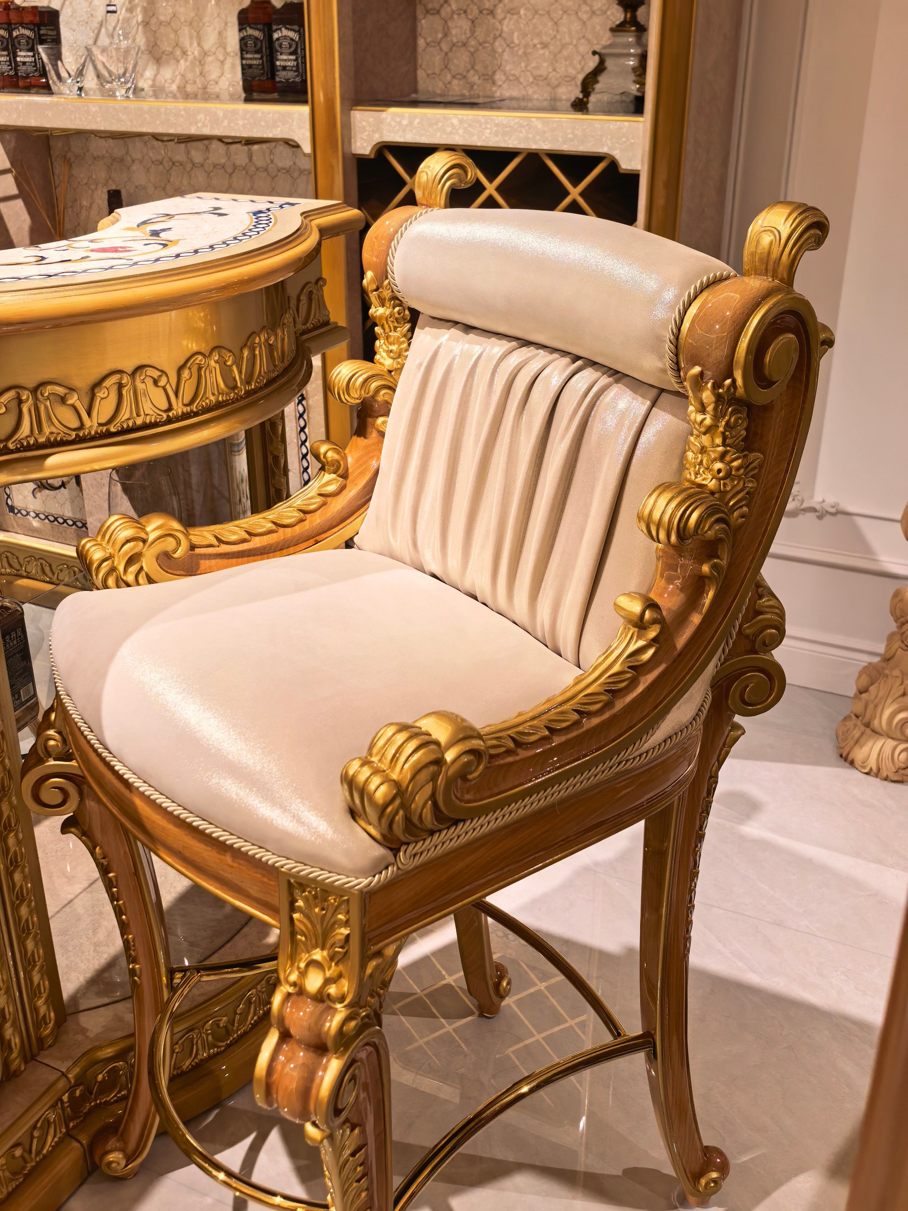 Rosalind French Imperial bar cabinet full view - GrandLiving Luxe