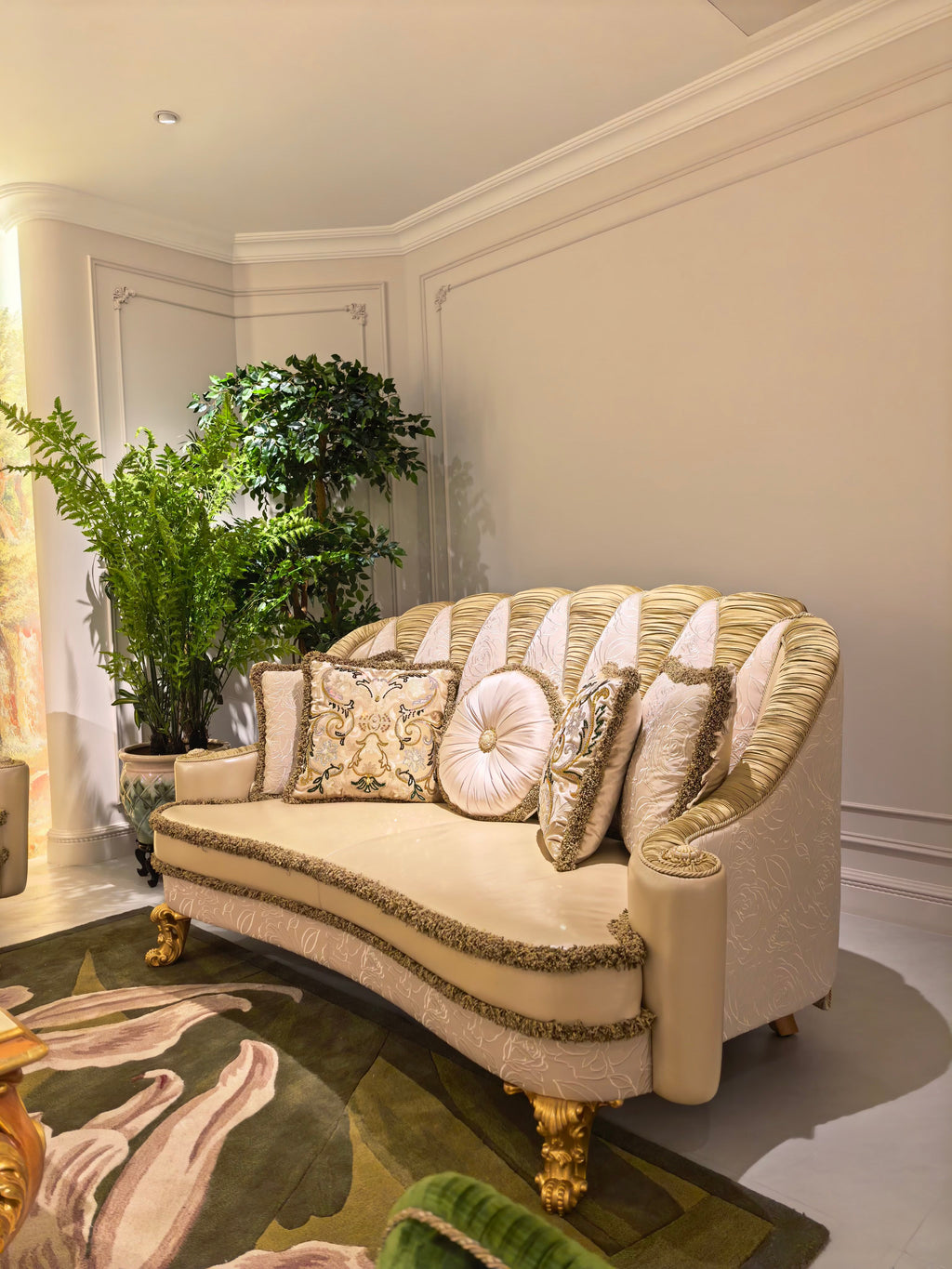 Charlotte French Imperial sofa lifestyle setting - GrandLiving Luxe