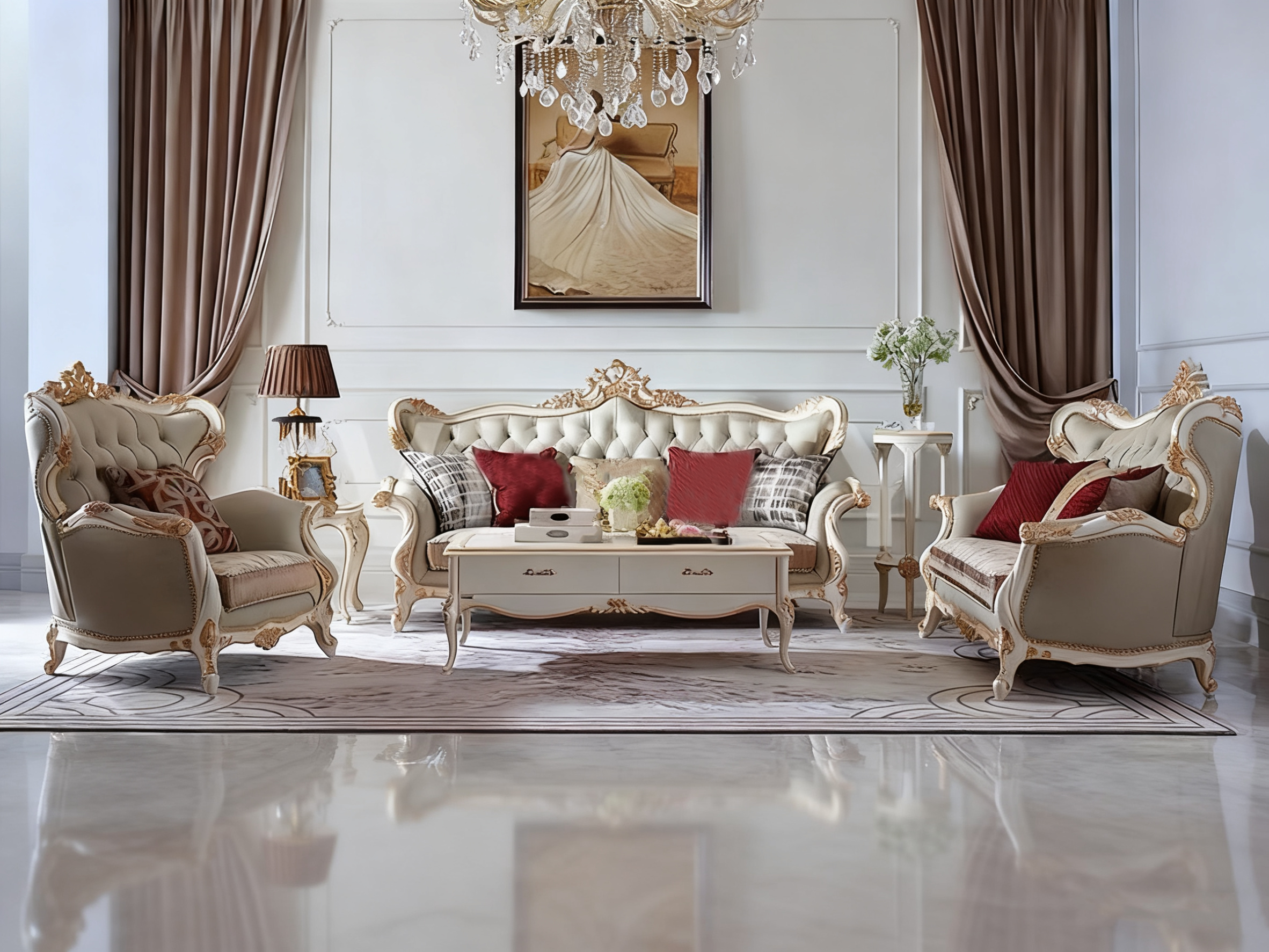 Harmony French Vintage Sofa image 11