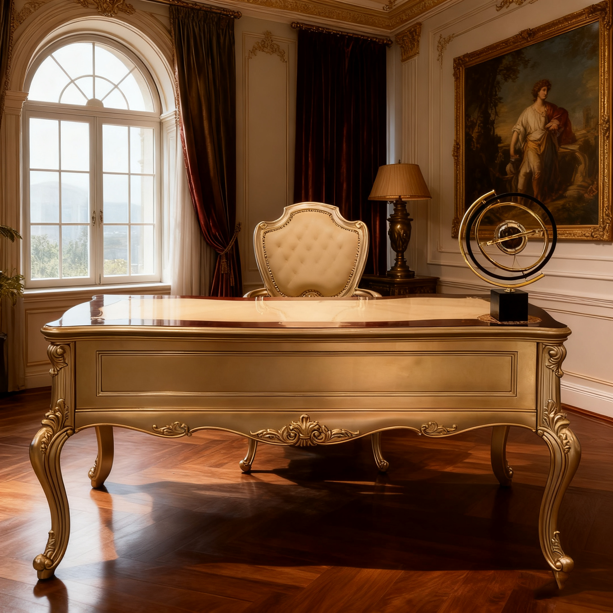 Veloria French Office Desk & Chair image 10