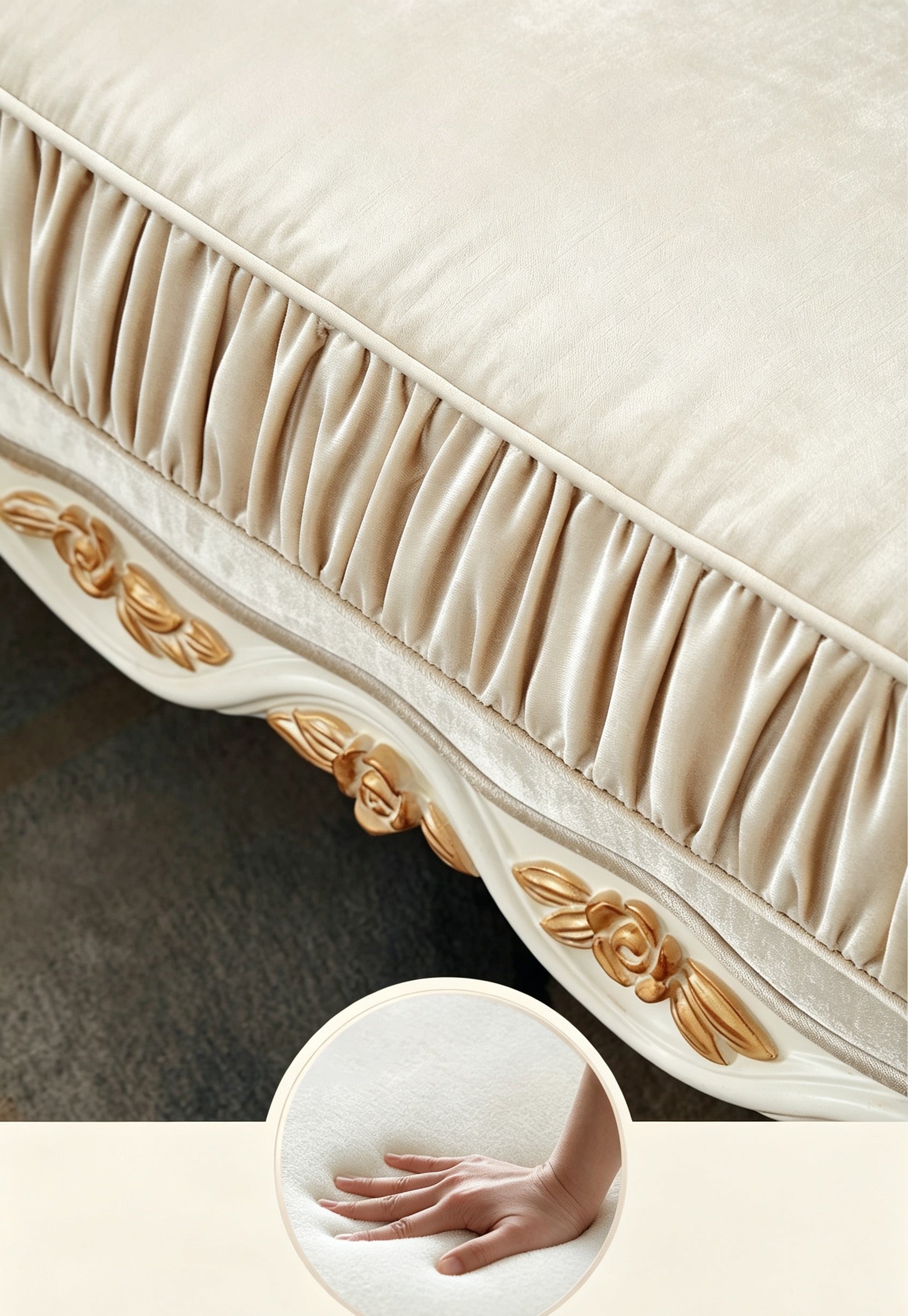 Eternal Bloom Luxury French Vintage Sofa