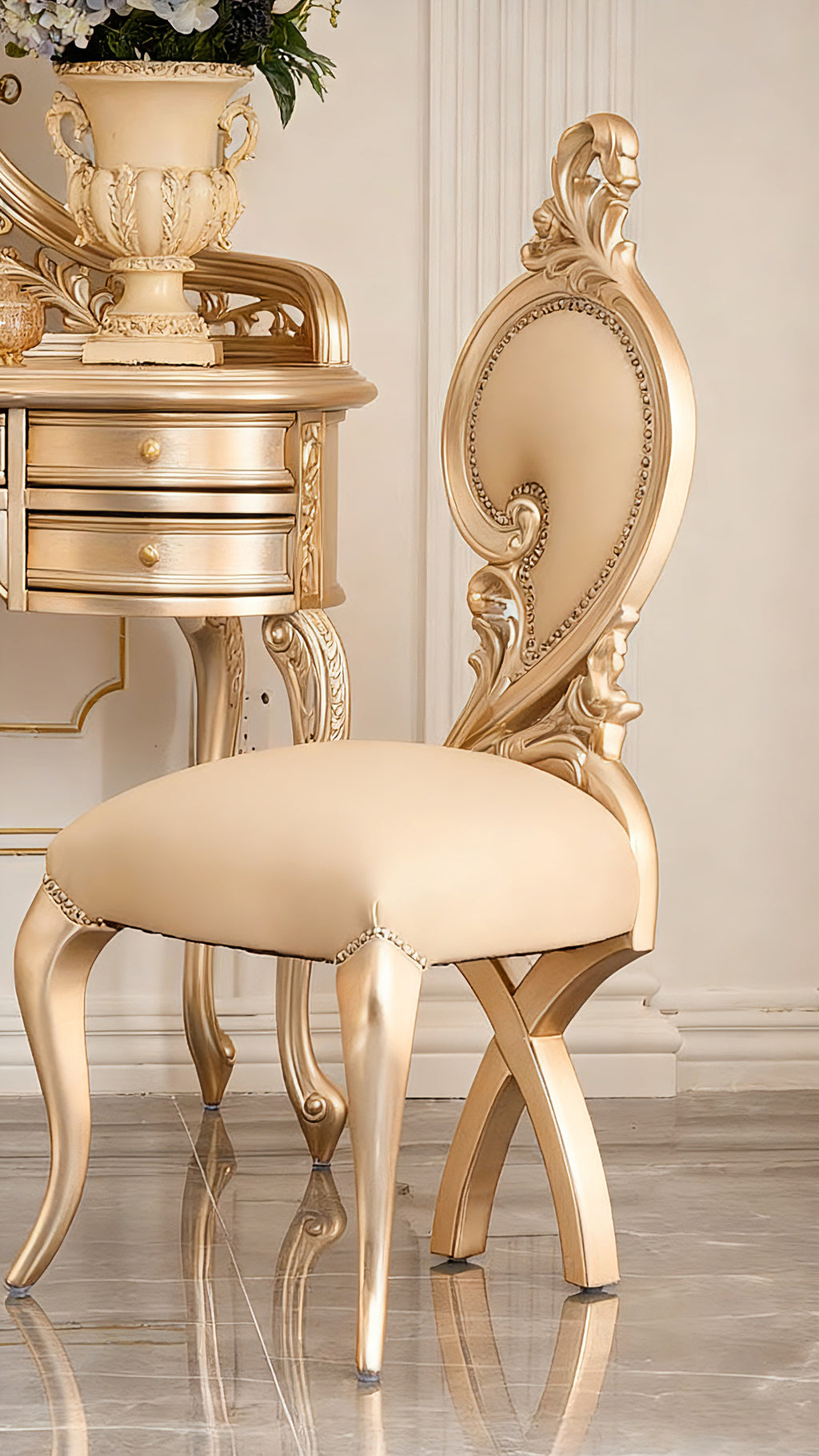 Royale French Dressing Table & Stool image 6