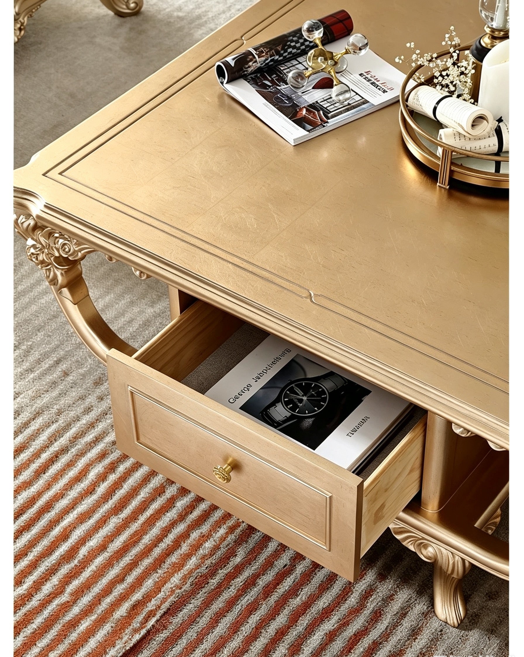 Versailles French Square Coffee Table