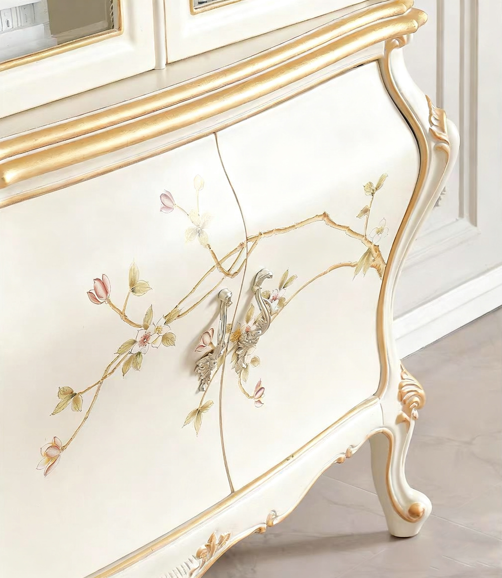Ivory Luxe French Vintage Bookcase image 8
