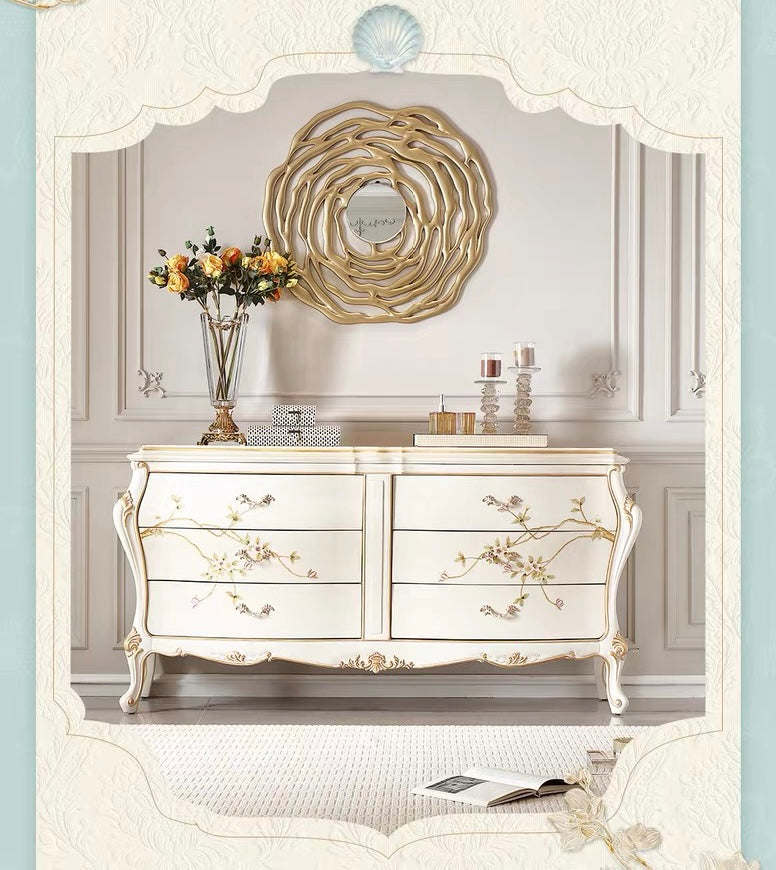 Eternal Bloom French Vintage Drawer Chest image 11