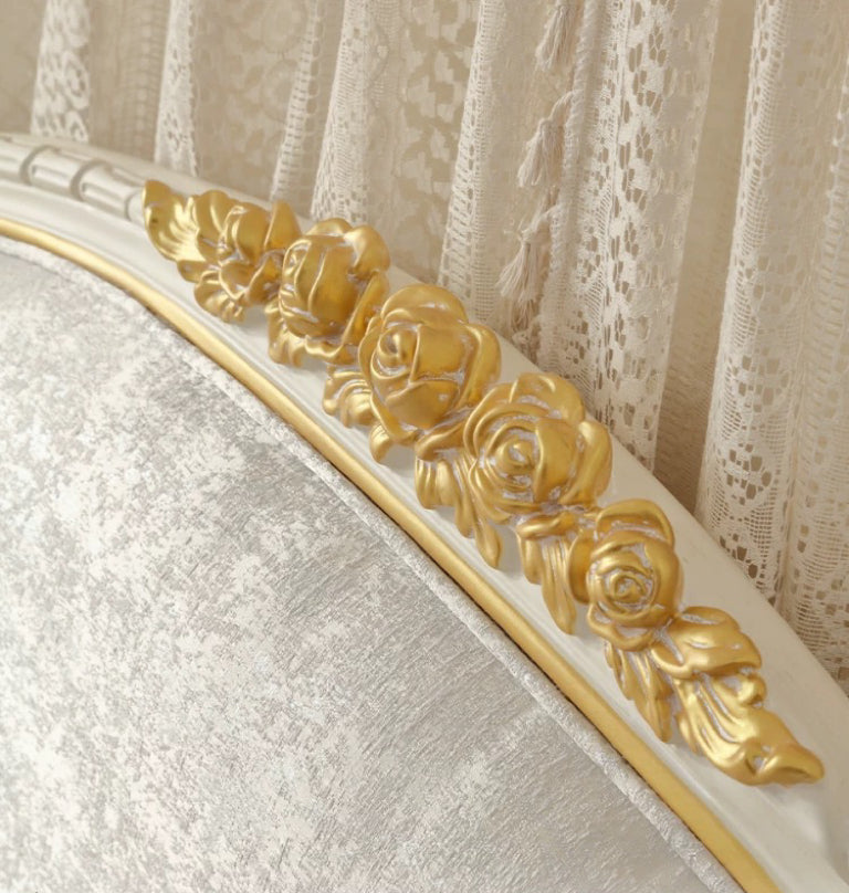 Royal Blossom Elegant French Vintage King Bed image 1