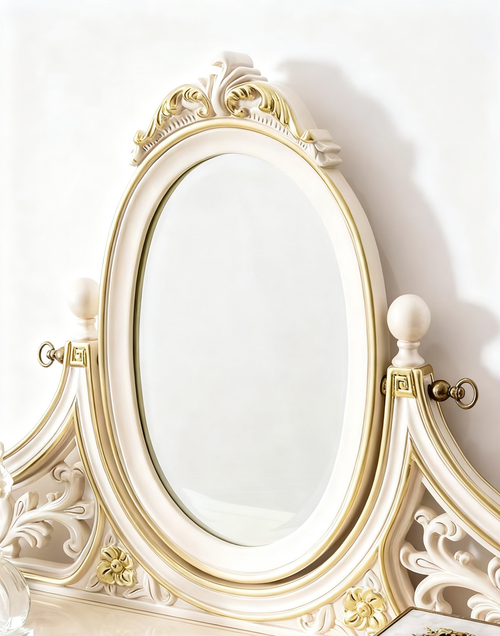 Royal Elegant French Vintage Dressing Table & Stool.
