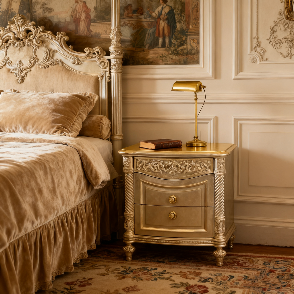 Versailles French Bedside Table image 0