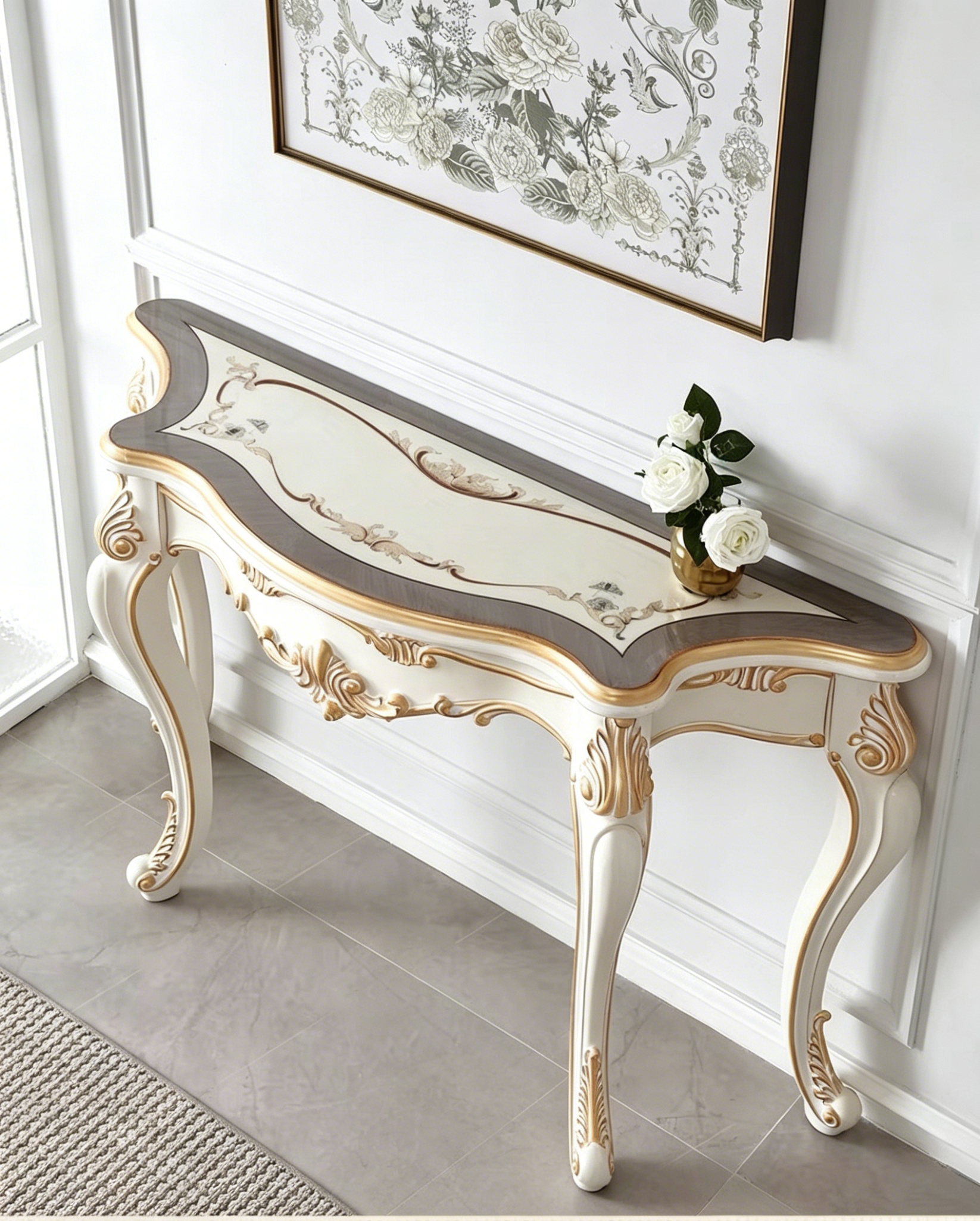 Ivory Grace French Vintage Console