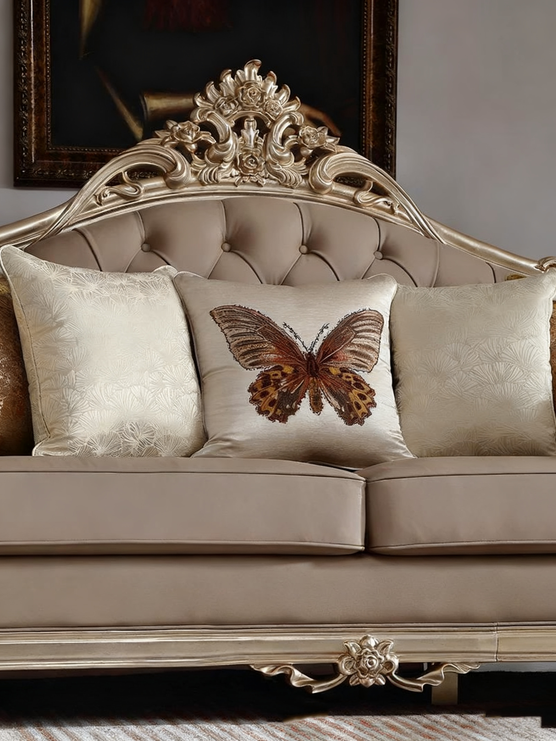 Royale French Solid Wood Sofa image 2