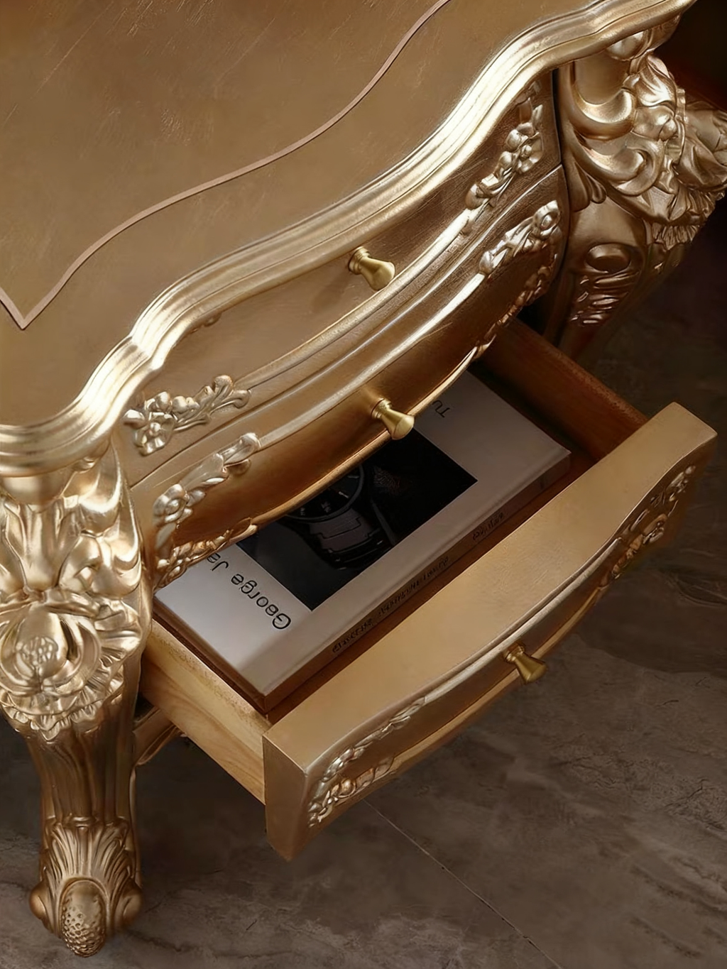 Royale French Bedside Table image 5