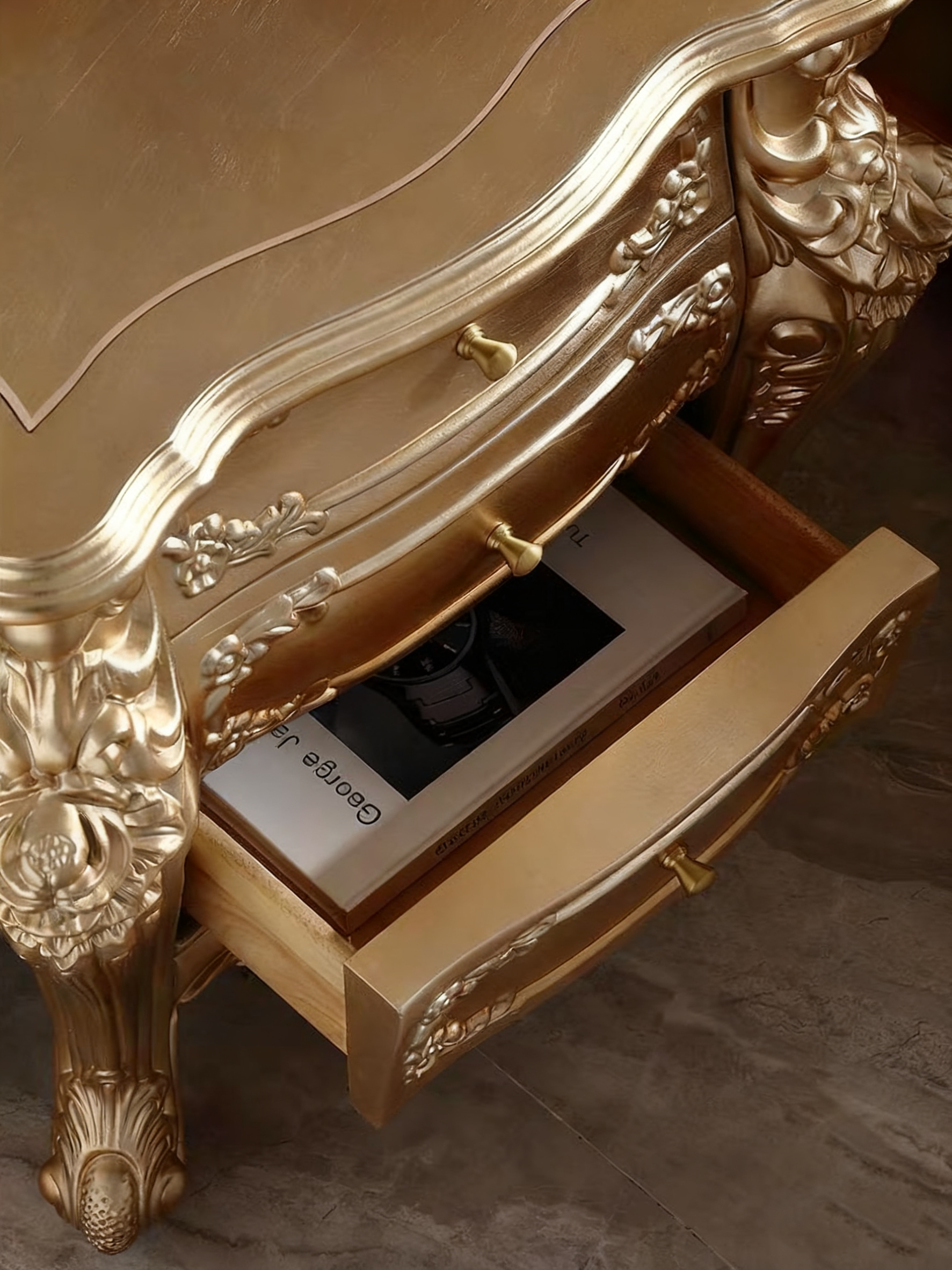 Royale French Bedside Table image 5