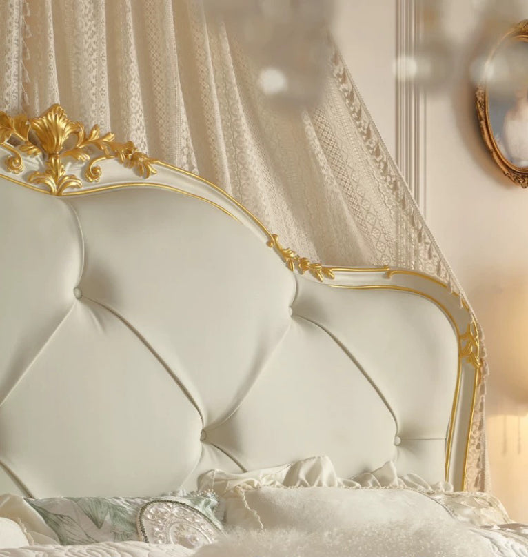 Luna White French Vintage King Bed image 4