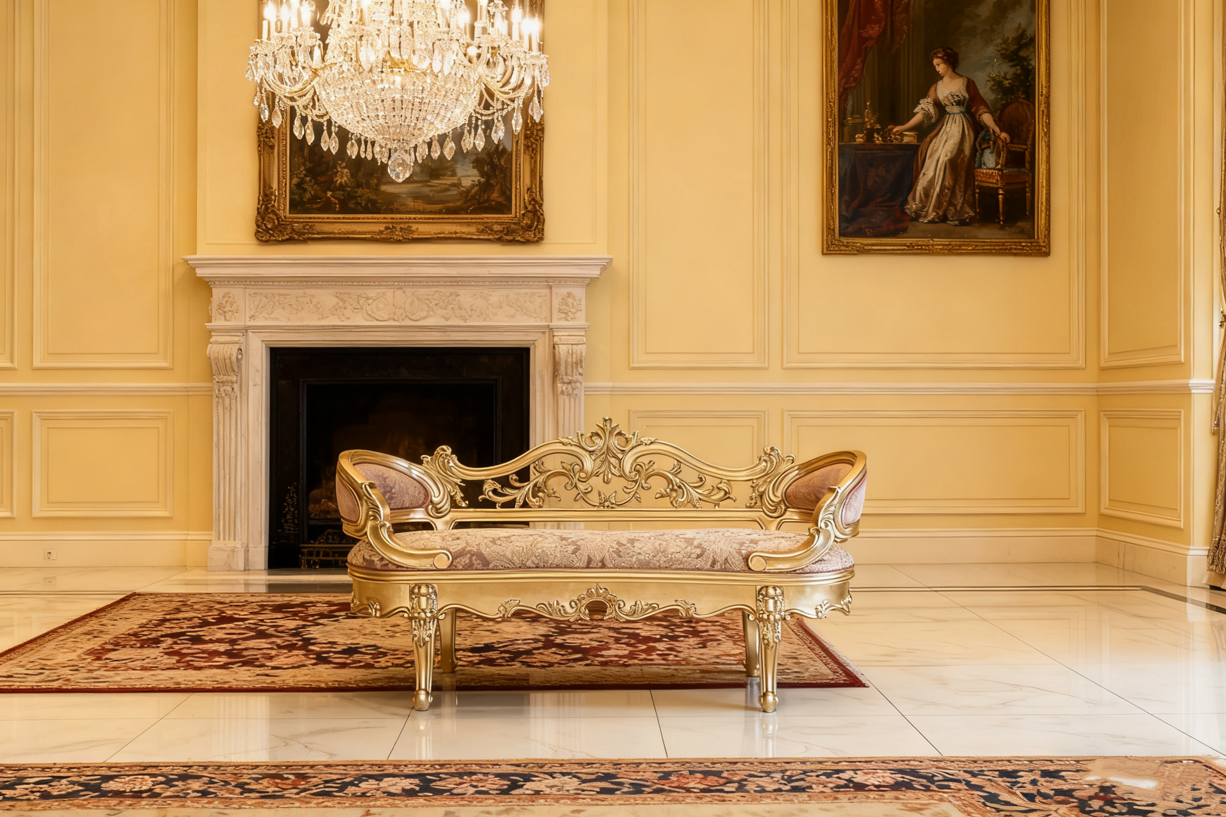 Royale French Ottoman Bench（尺寸1600/620/680） image 2