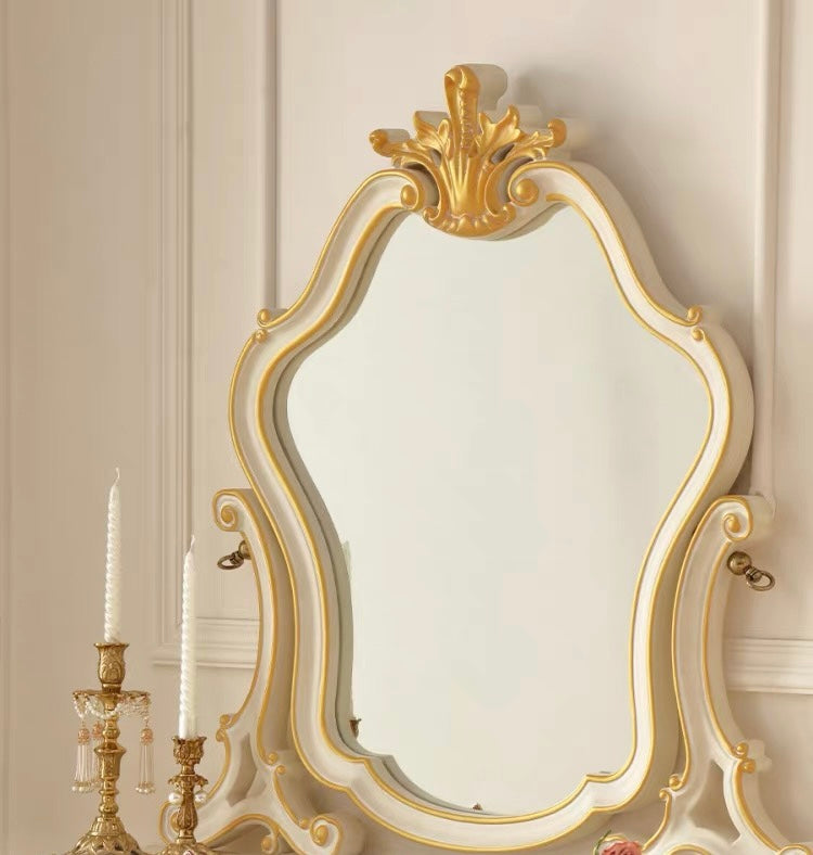 Ivory Grace French Vintage Dressing Table & Stool image 3