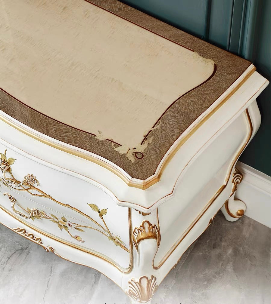 Ivory Luxe French Vintage TV Cabinet image 4