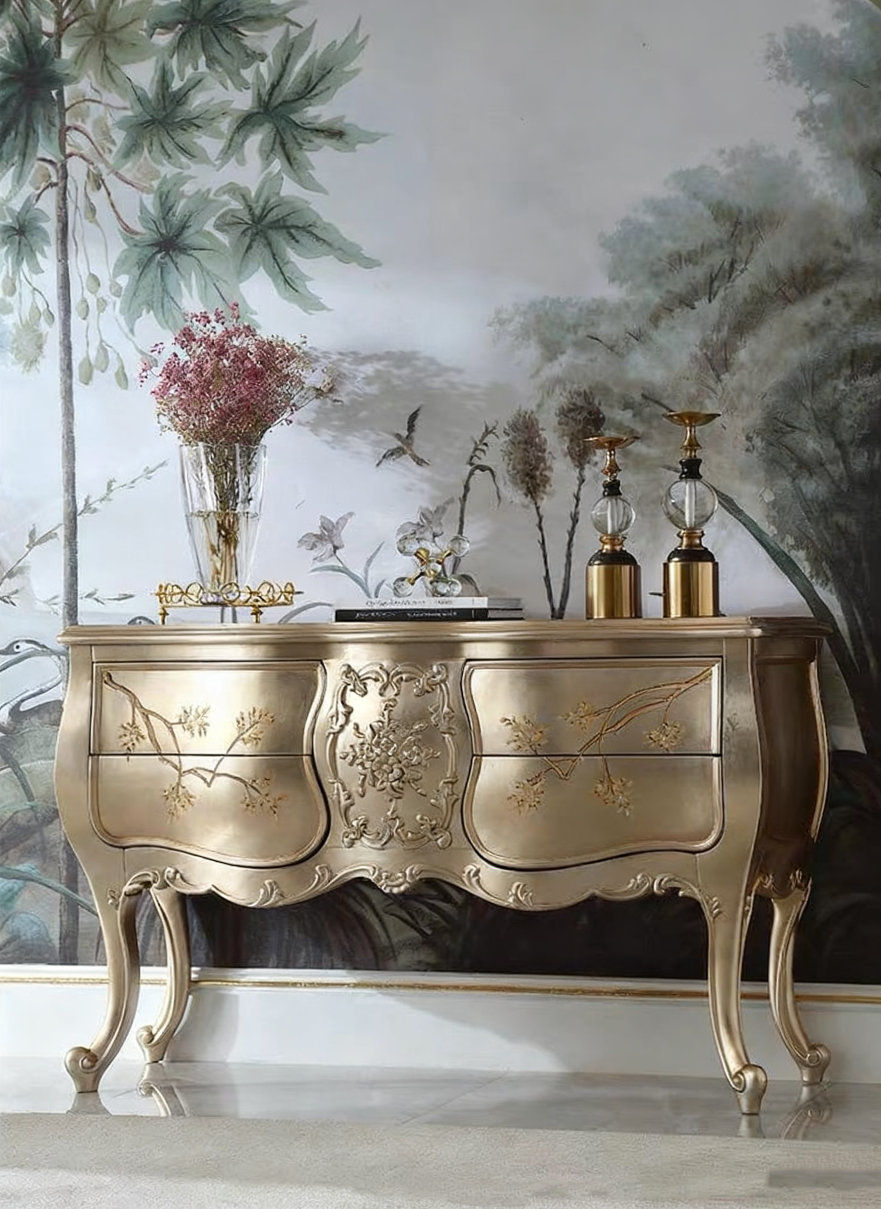 Versailles Gold French Console Table image 3