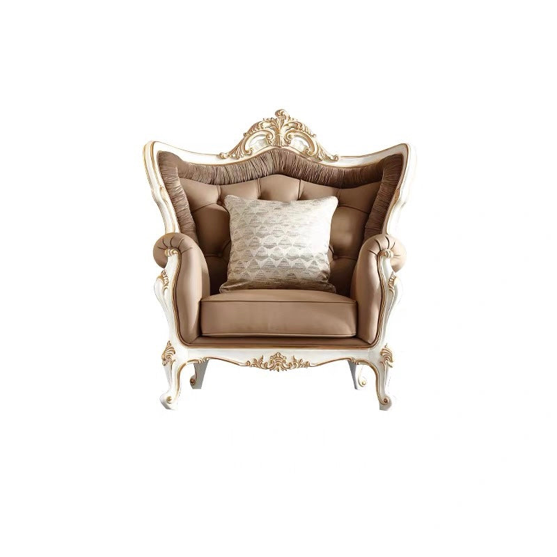 Regal Carved French Vintage Sofa image 14