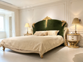 Margaux French Imperial Bed in hand-carved solid beechwood and gold gilt finish