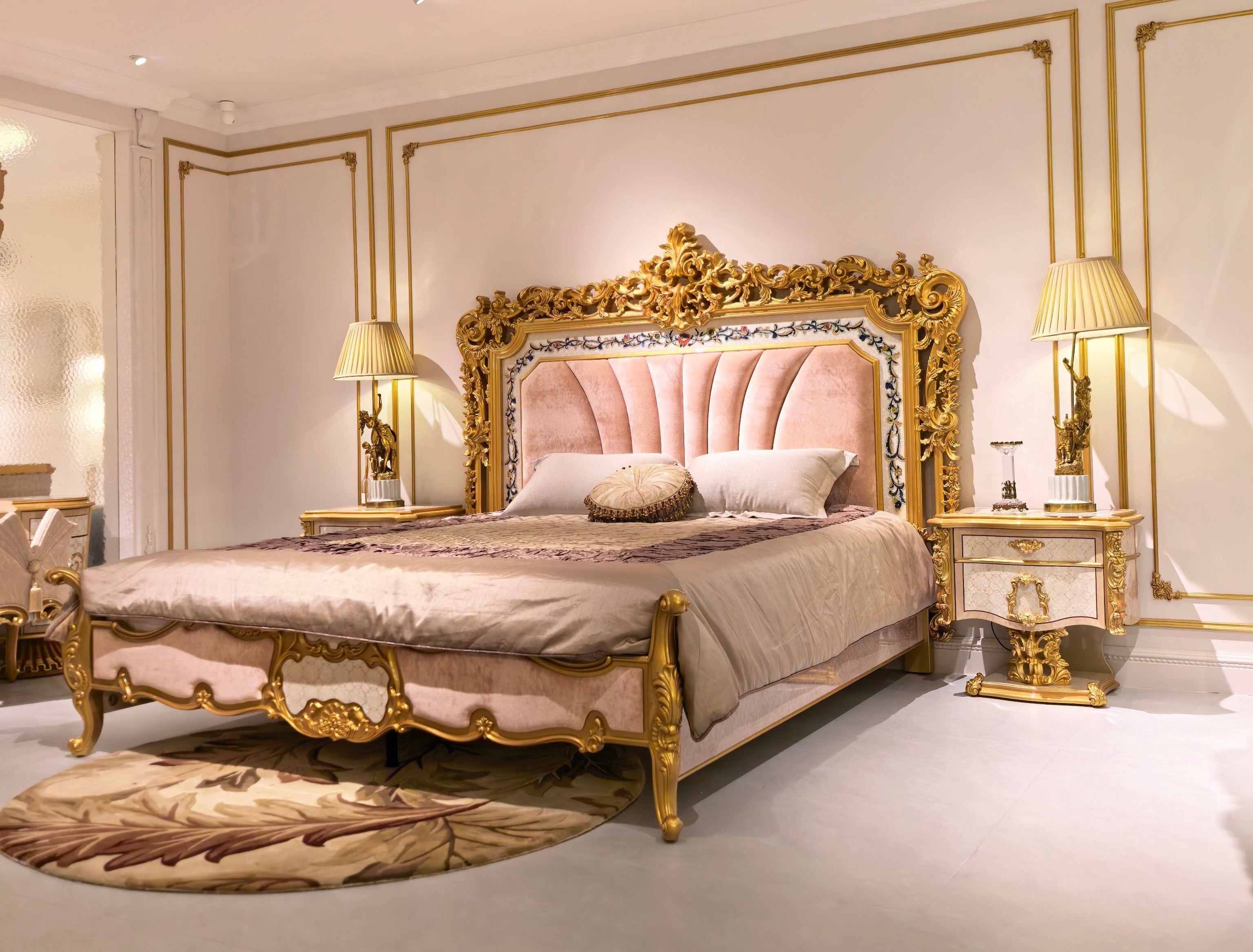 Aurélie French Imperial bedside table full view - GrandLiving Luxe
