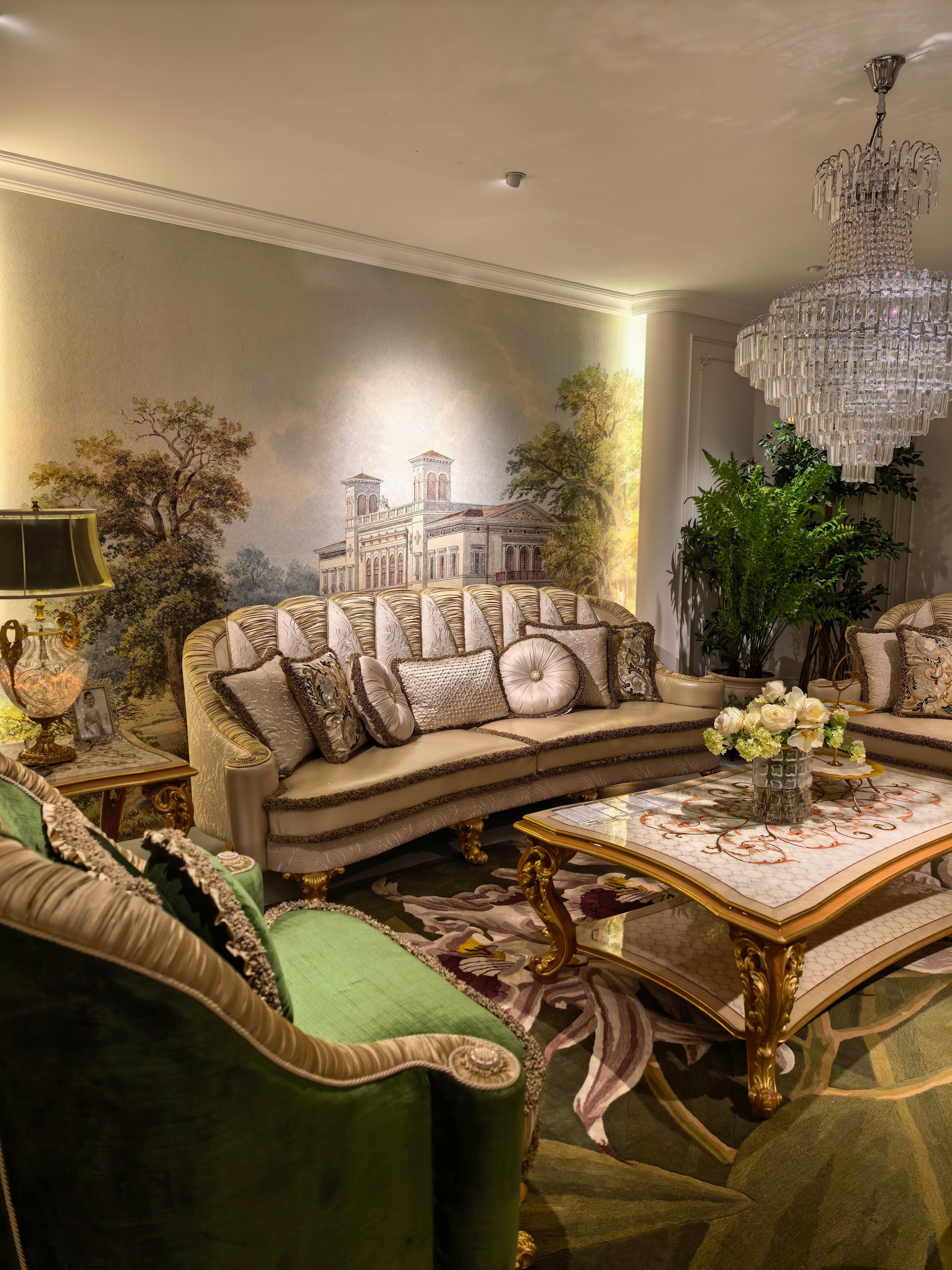 Charlotte French Imperial sofa additional craftsmanship detail - GrandLiving Luxe