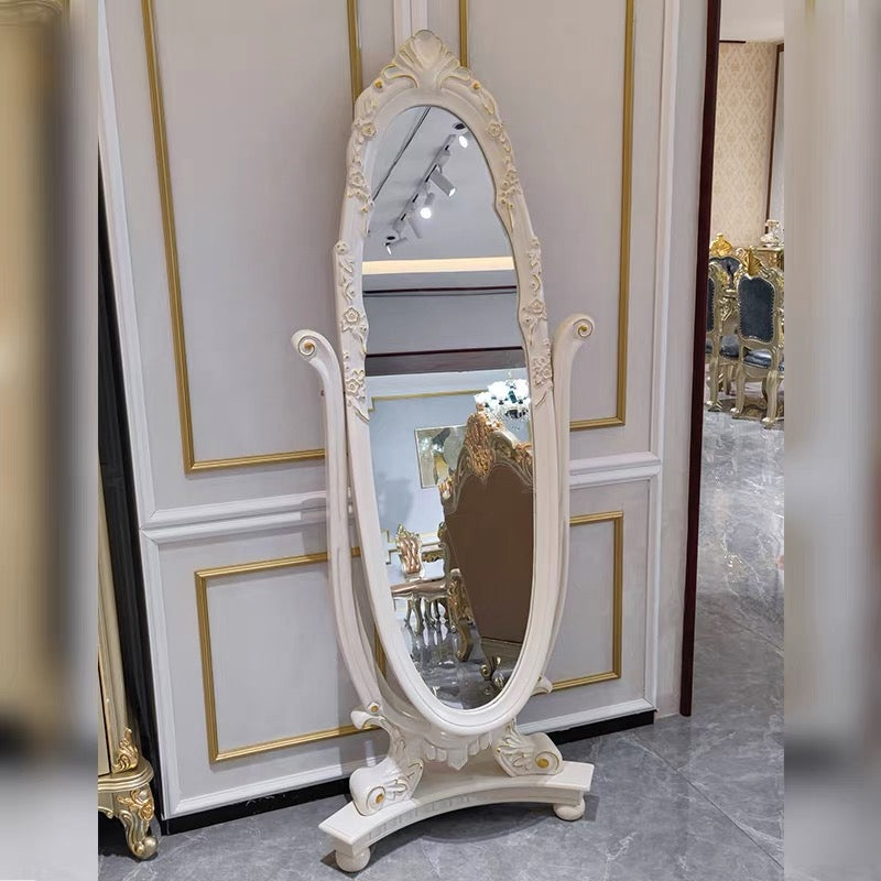 Luna White French Vintage Mirror image 0