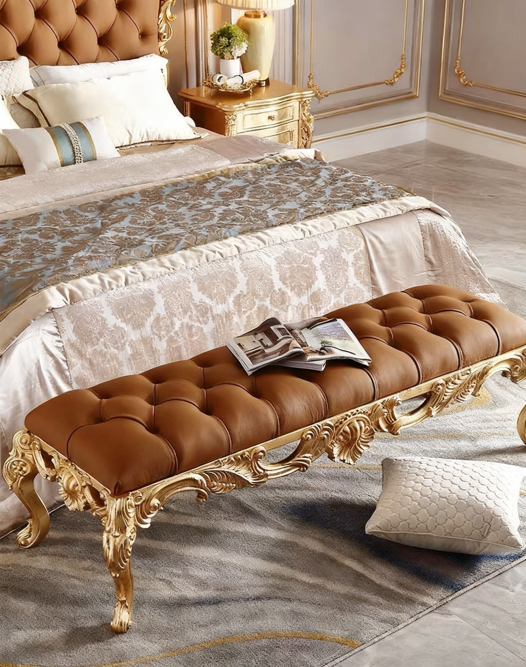 Royale French Ottoman Bench image 0