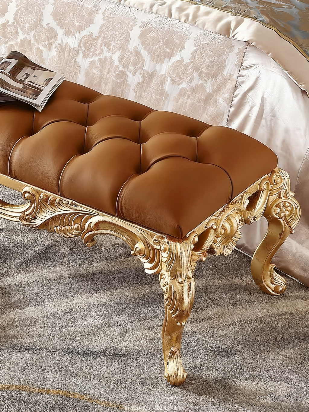 Royale French Ottoman Bench image 2