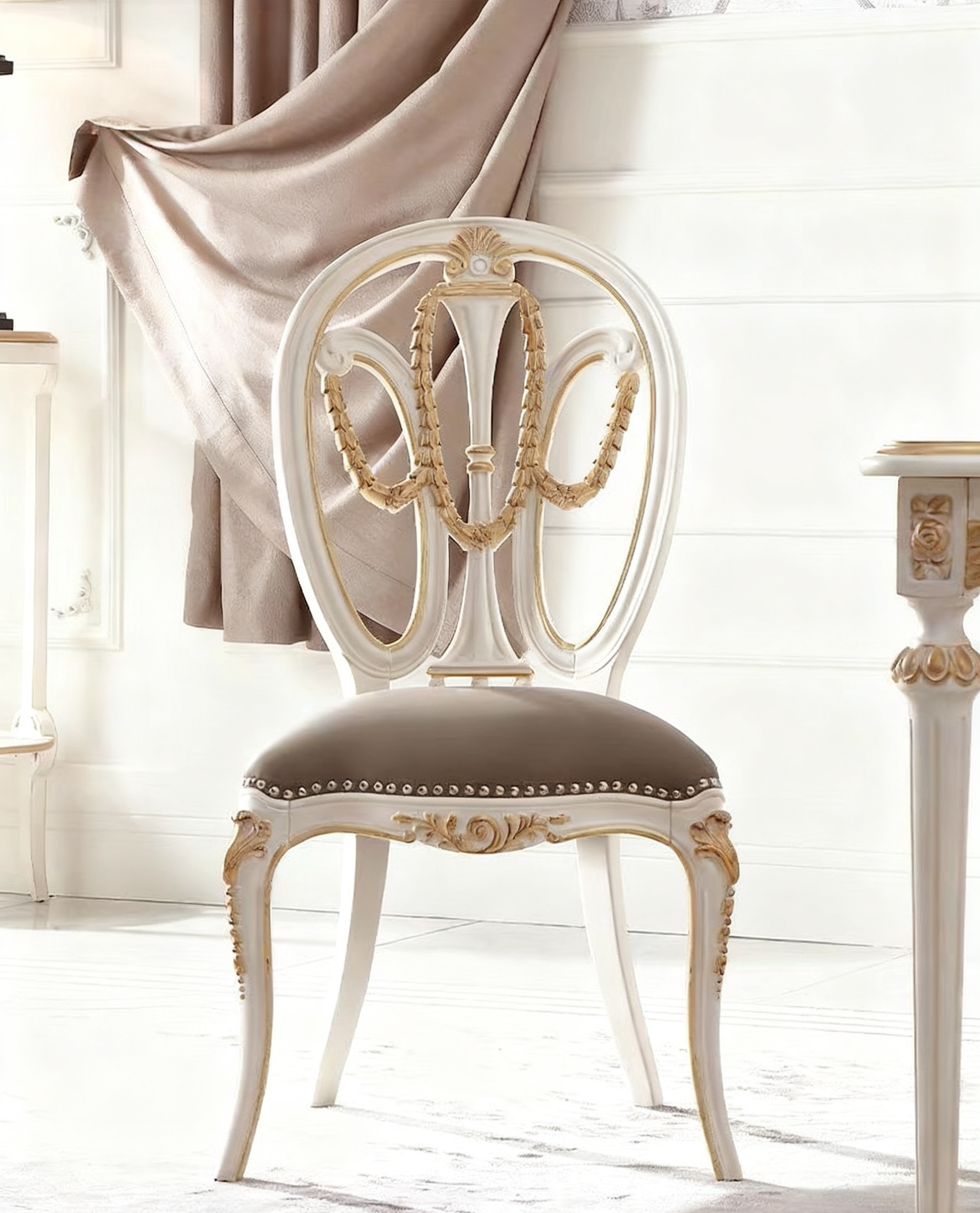 Pearl Garden French Vintage Dining Chair image 0