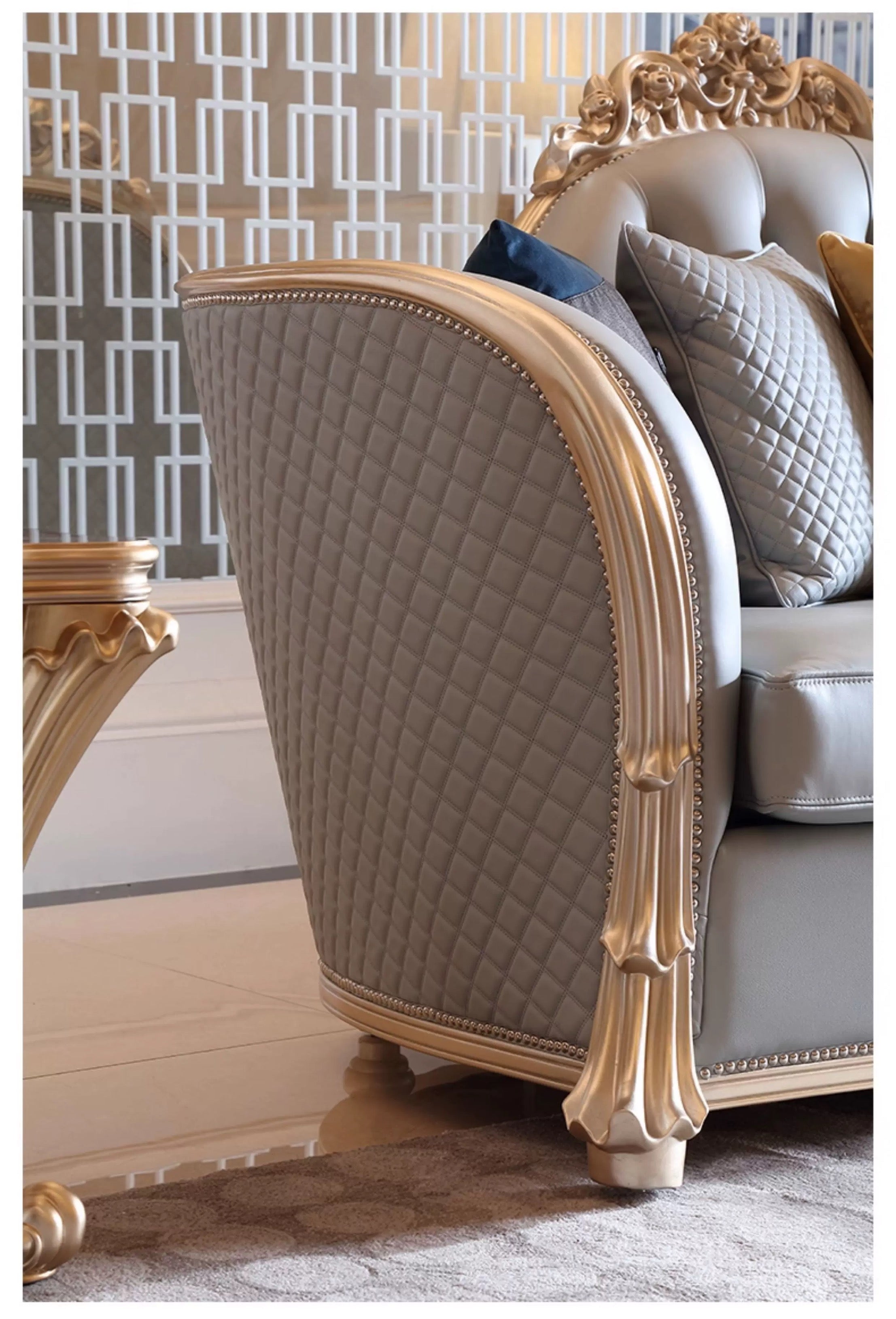 Étoile French Solid Wood Sofa