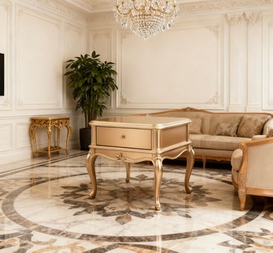 Bellory Gold French Side Table image 1