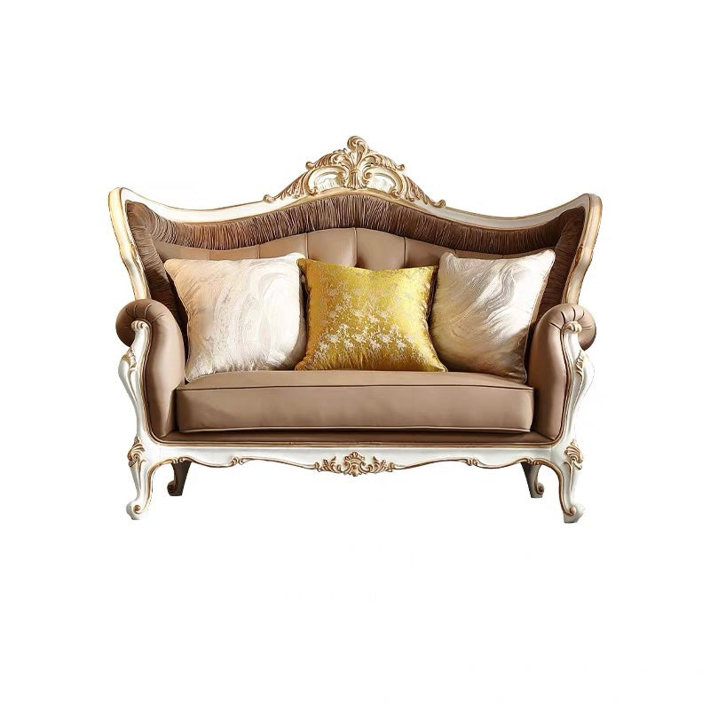 Regal Carved French Vintage Sofa image 13