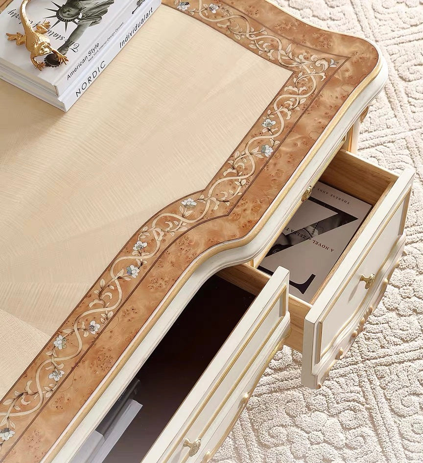Ivory Luxe French Vintage Office Desk & Chair  image 1
