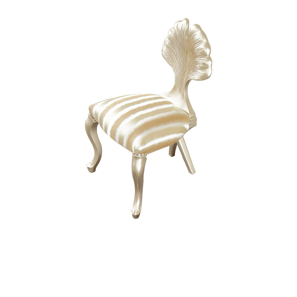 Amour French Provincial Silver Leaf Dressing Table with Mirror| GradLiving Luxe 11