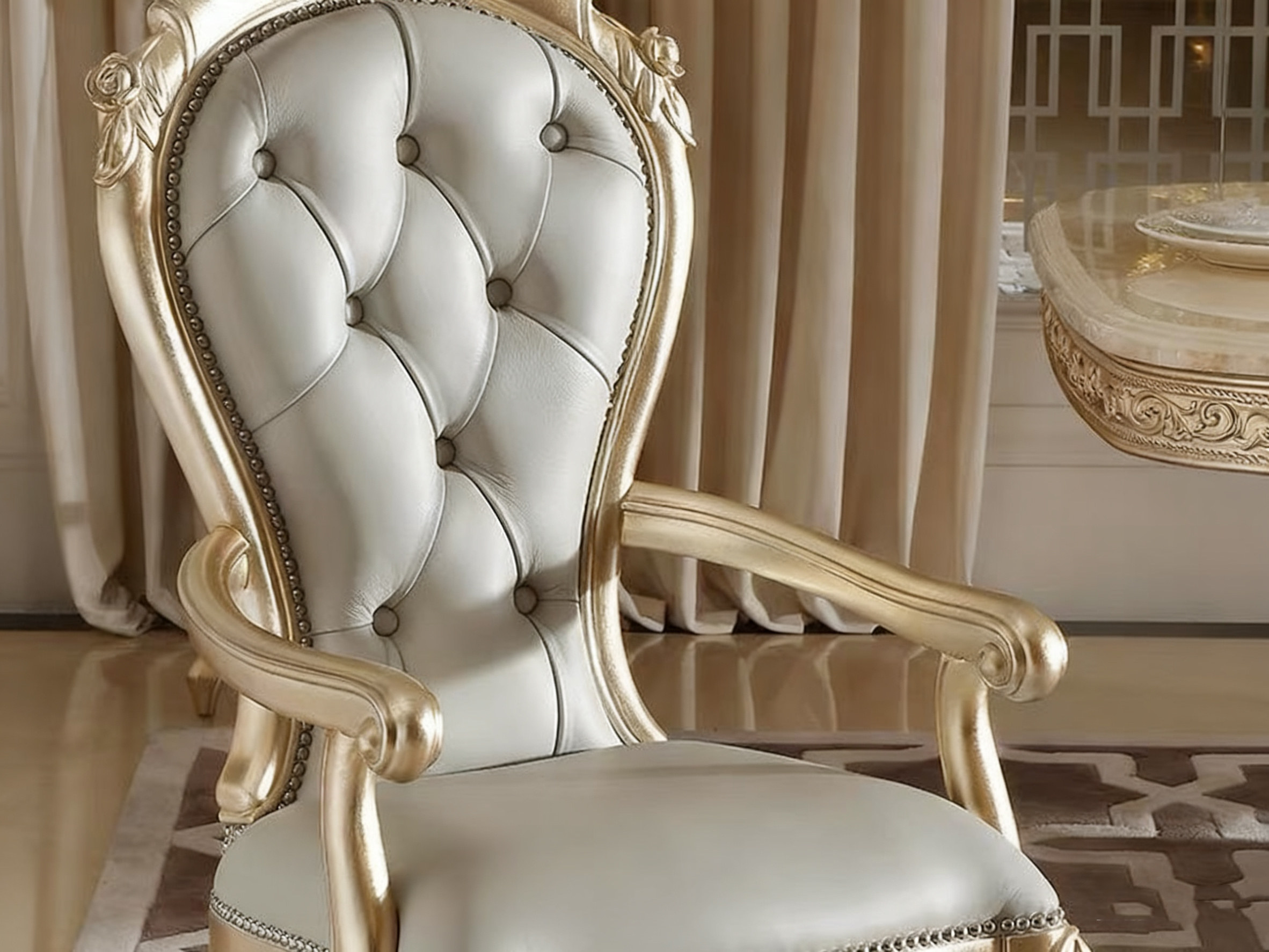 Shell Elegance French Dining Chair  image 2