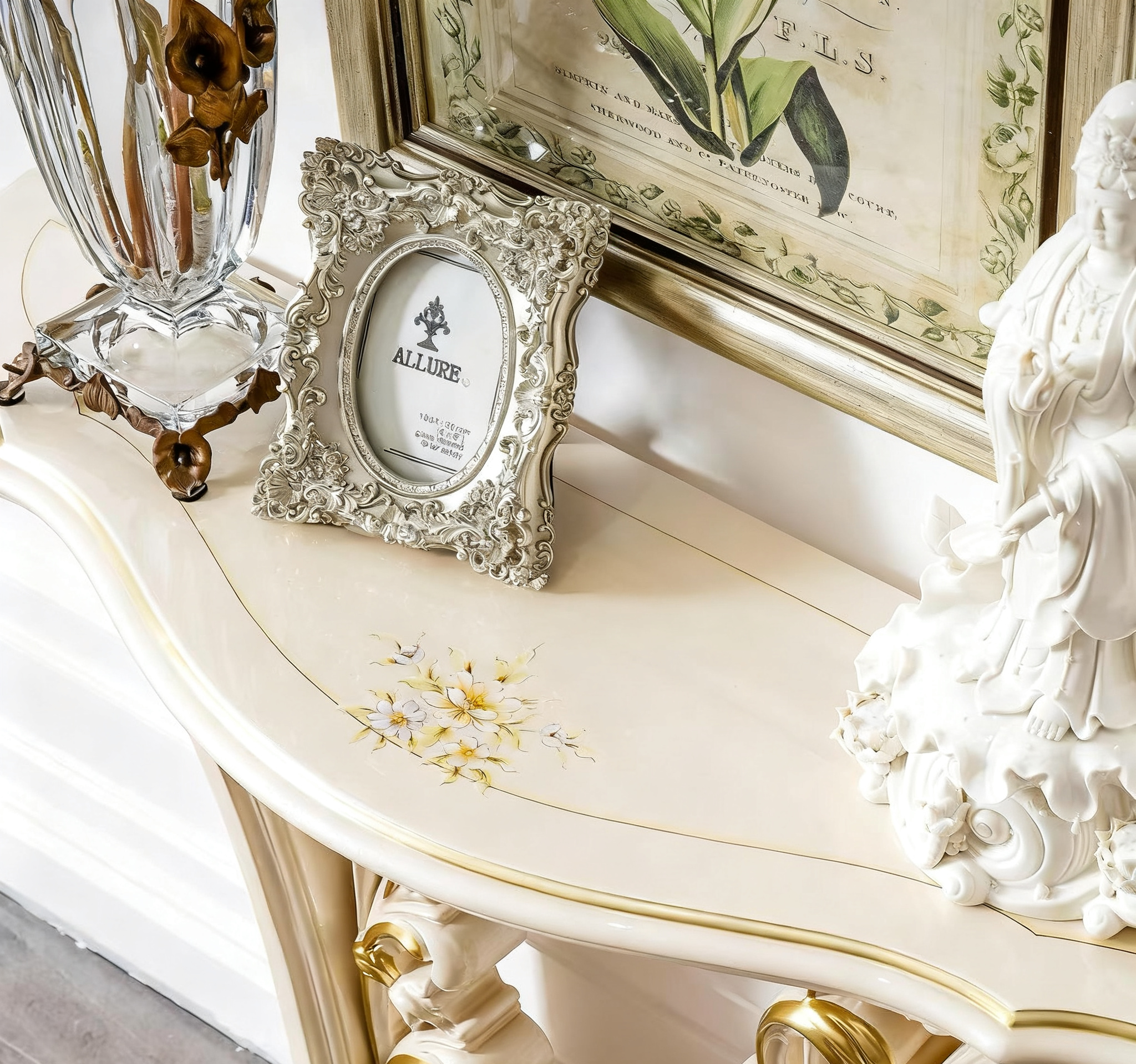 Golden Charm French Vintage Console image 2