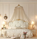 Luna White French Vintage King Bed image 0