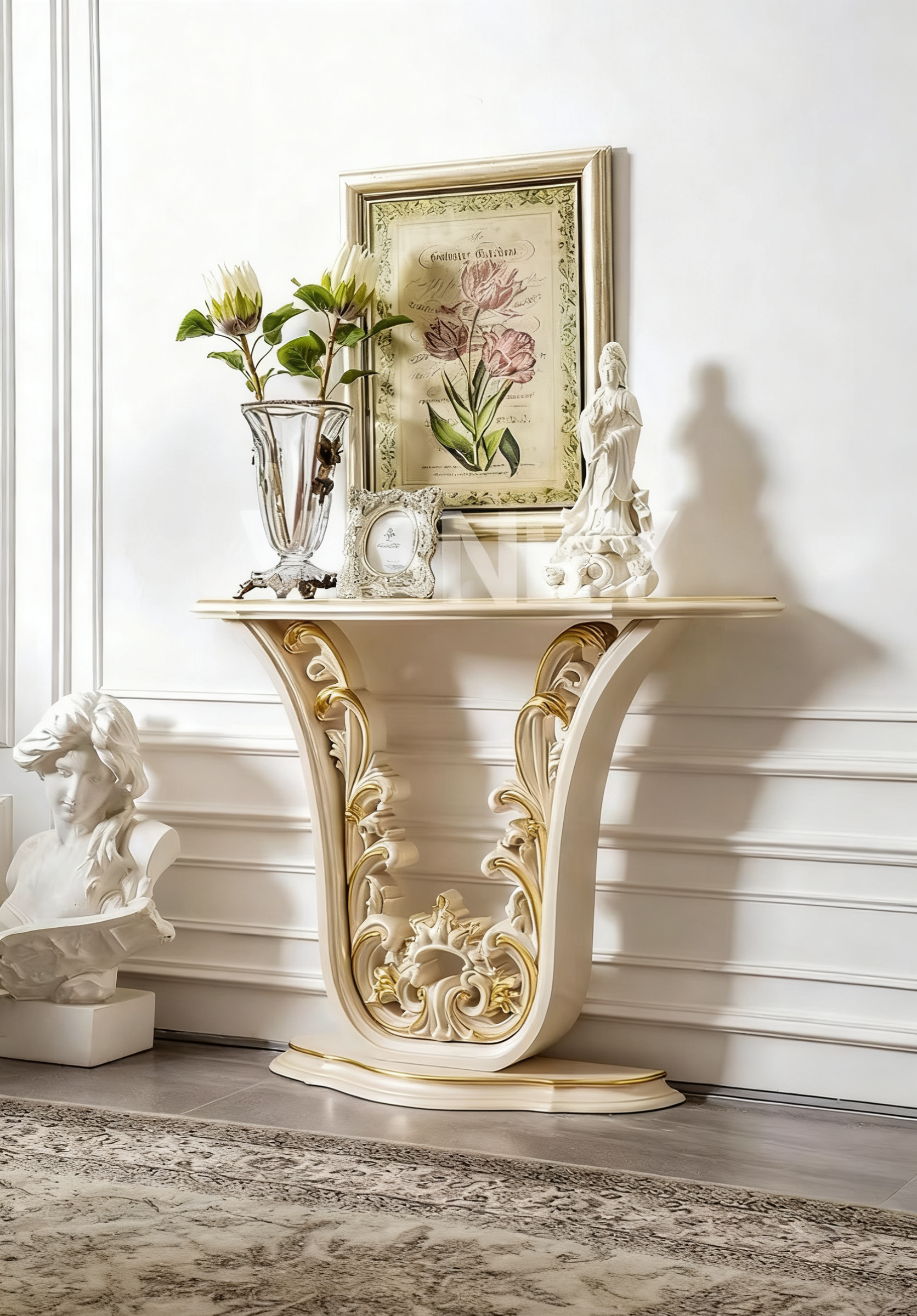 Golden Charm French Vintage Console image 6