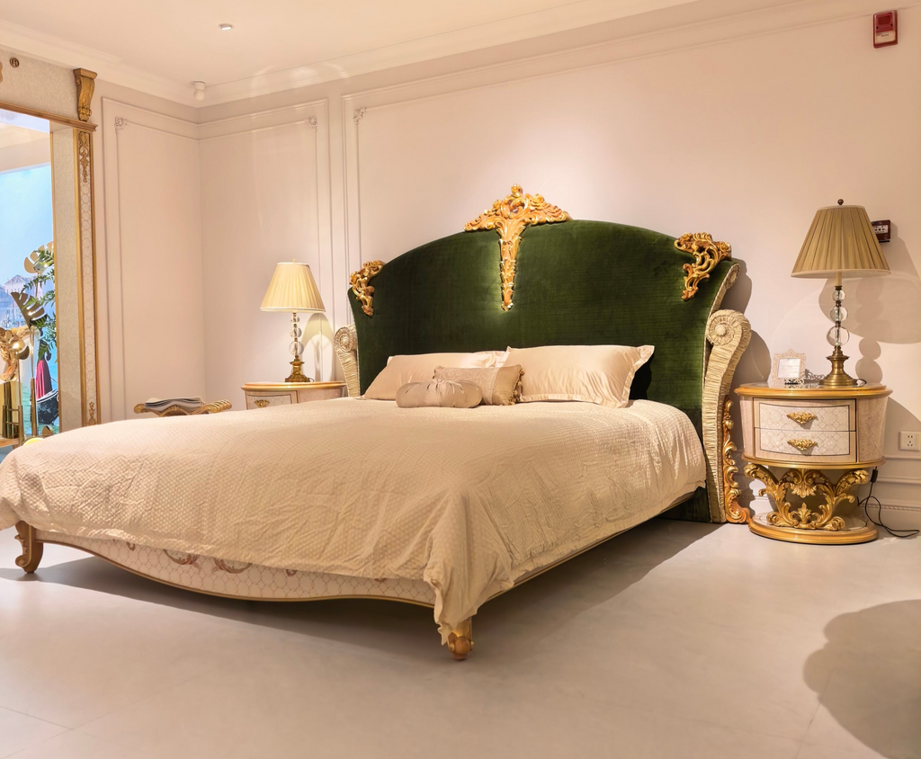 Marguerite French Imperial bedside table full view - GrandLiving Luxe