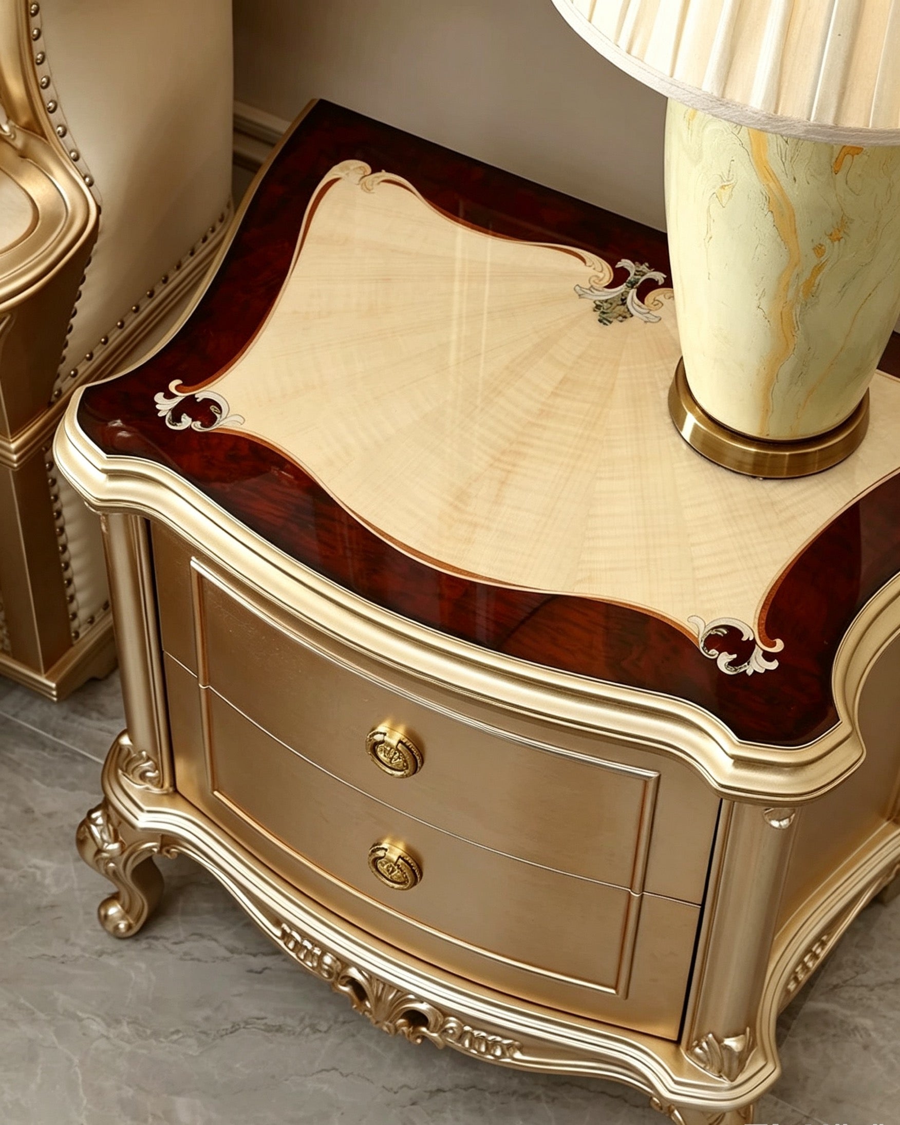 Amour French Bedside Table