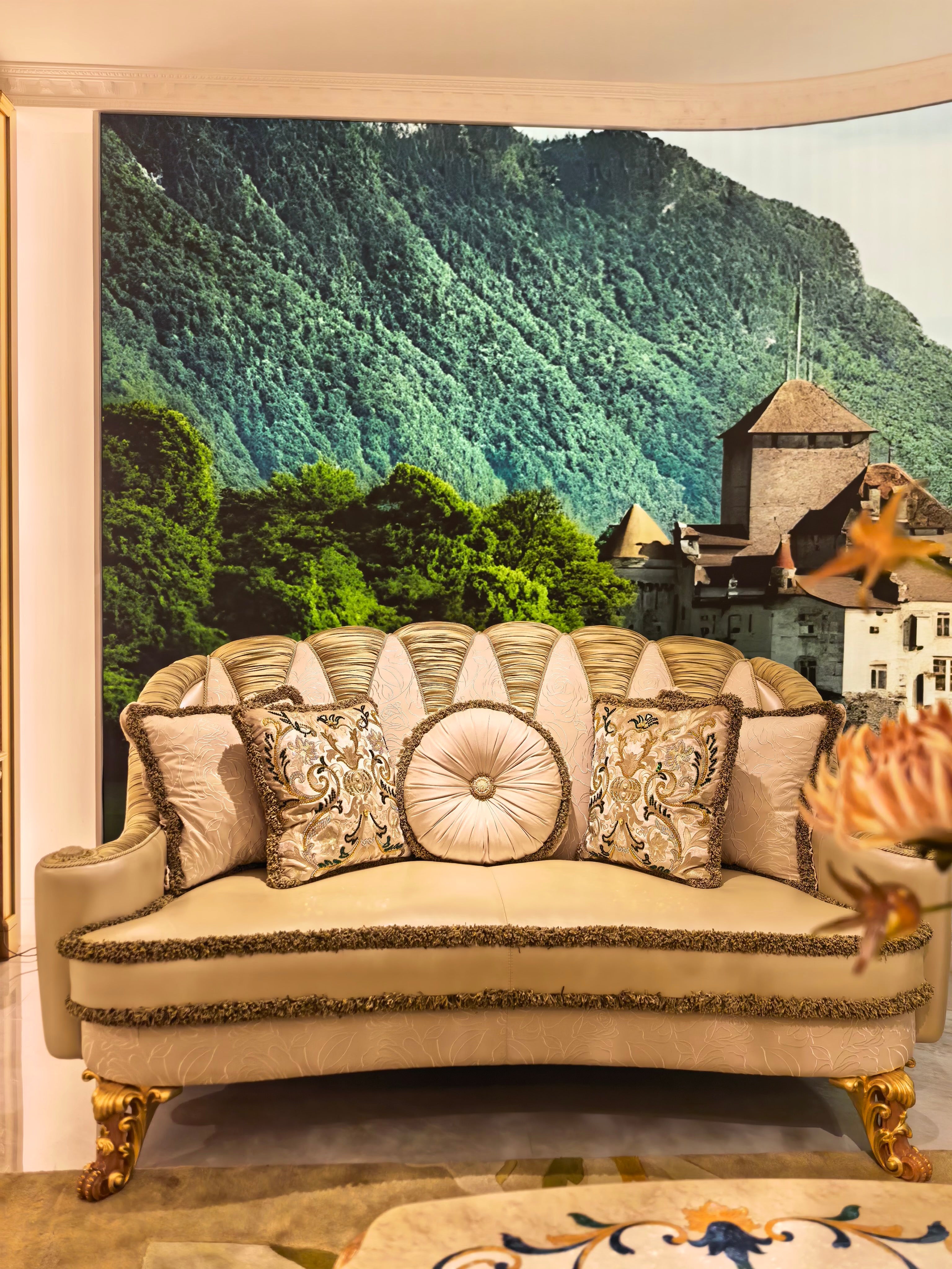 Charlotte French Imperial sofa full view - GrandLiving Luxe