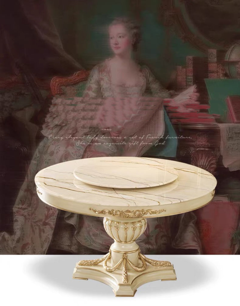 Eden Carved French Dining Table image 9