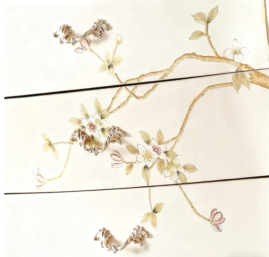 Eternal Bloom French Vintage Drawer Chest image 3